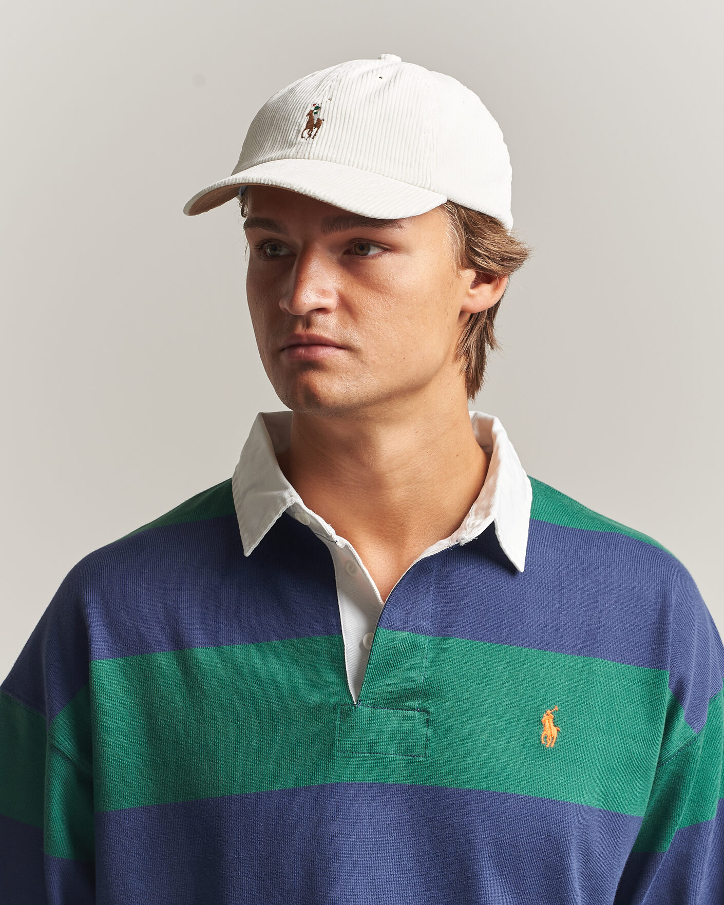 Men | Hats & Caps | Polo Ralph Lauren | Corduroy Cap Warm White