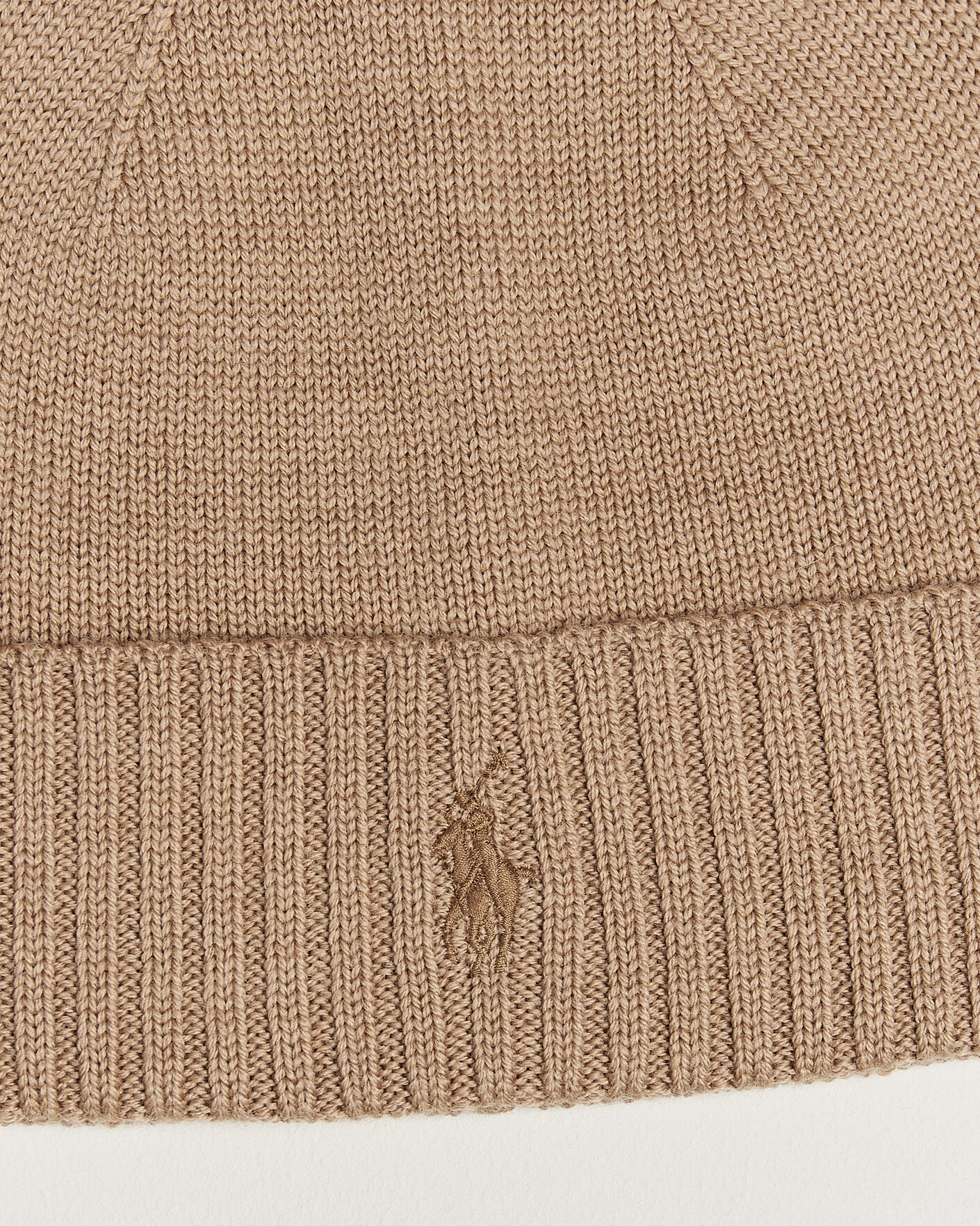 Men | Beanies | Polo Ralph Lauren | Merino Beanie Camel Melange