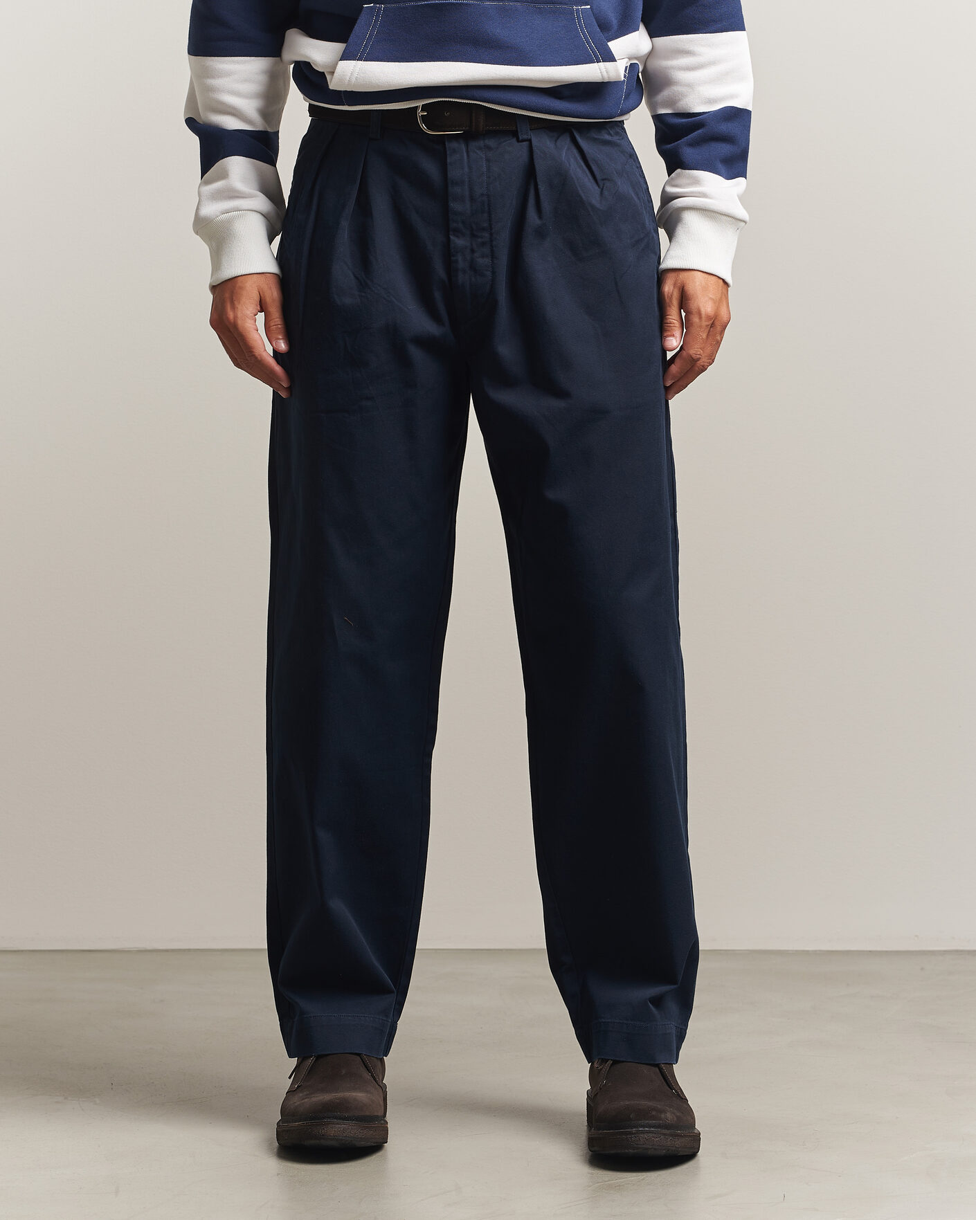 Men | Trousers | Polo Ralph Lauren | Bedford Twill Straight Fit Pants Aviator Navy