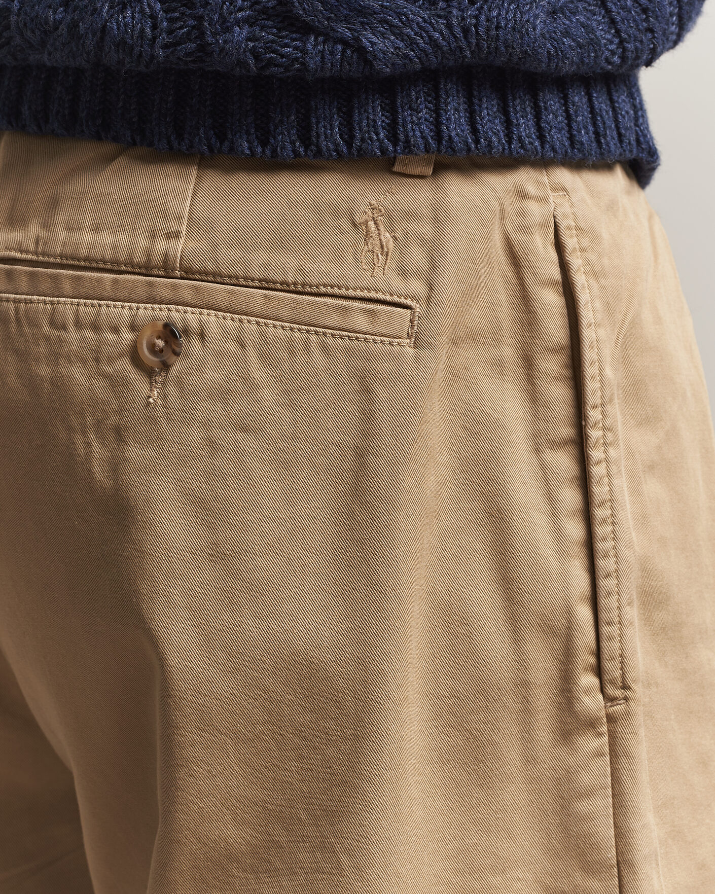 Men | Trousers | Polo Ralph Lauren | Bedford Twill Straight Fit Pants Khaki Hill