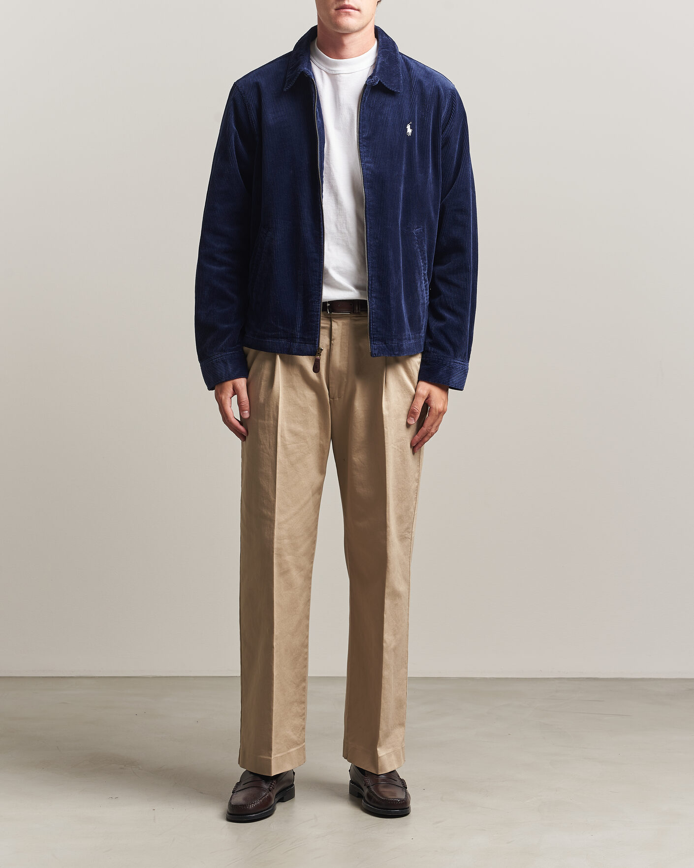Men | Coats & Jackets | Polo Ralph Lauren | Lined Corduroy Windbreaker Newport Navy