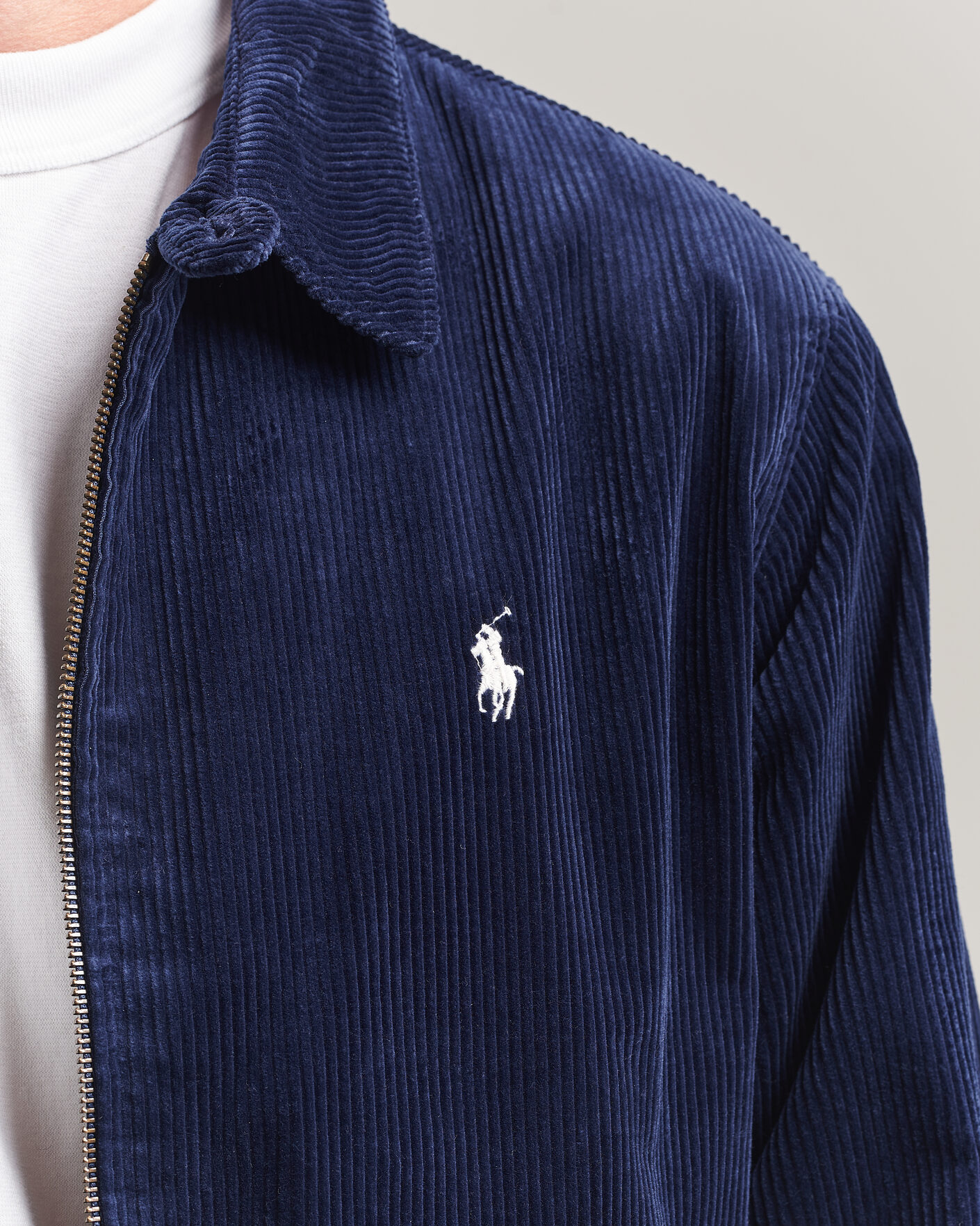 Men | Coats & Jackets | Polo Ralph Lauren | Lined Corduroy Windbreaker Newport Navy