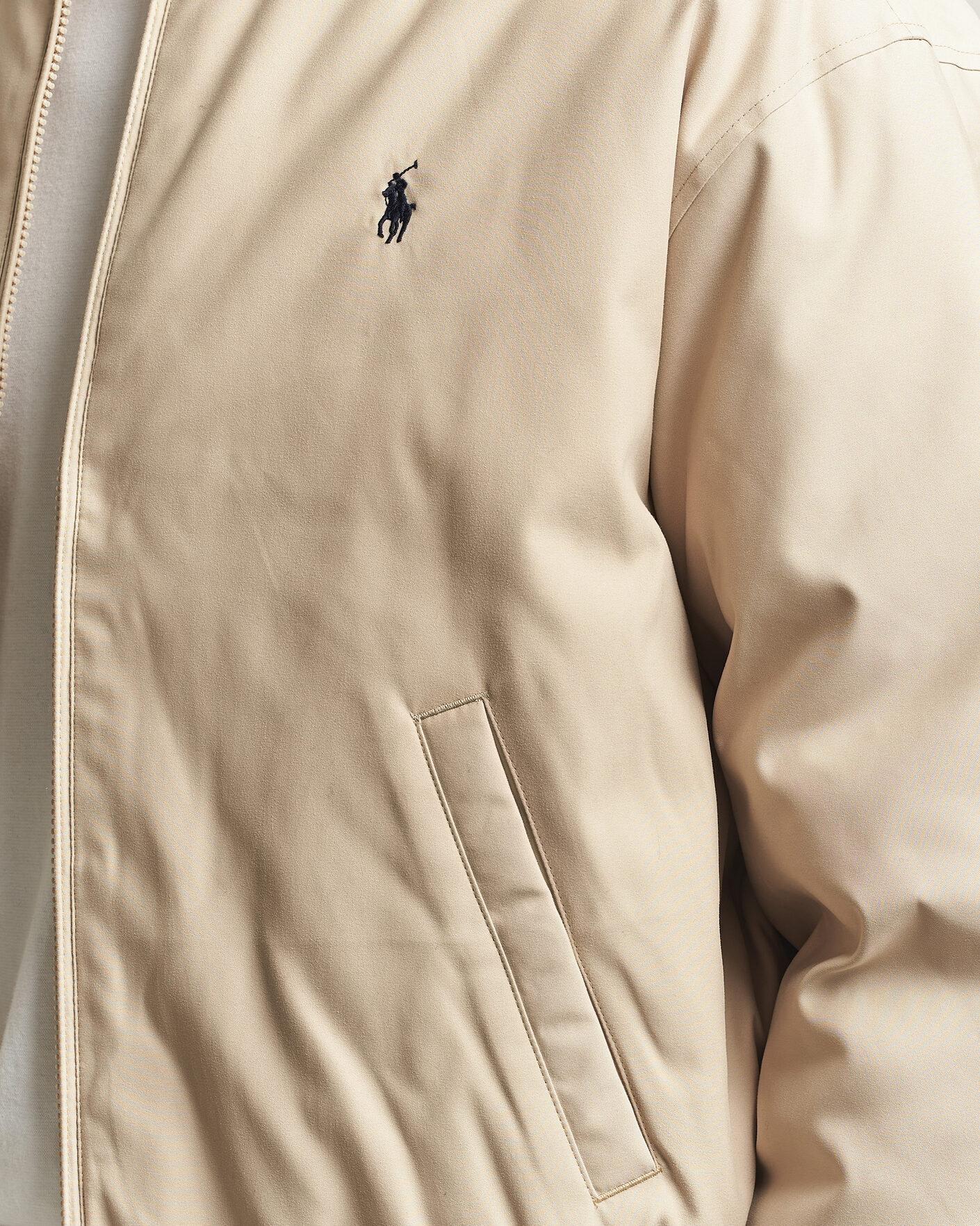 Men | Coats & Jackets | Polo Ralph Lauren | Woven Twill Windbreaker Khaki Uniform