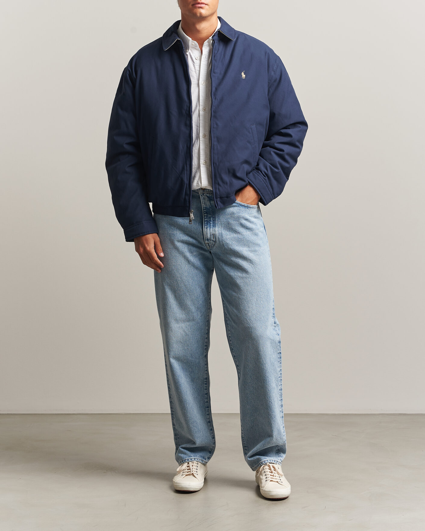 Men | Coats & Jackets | Polo Ralph Lauren | Woven Twill Windbreaker Refined Navy