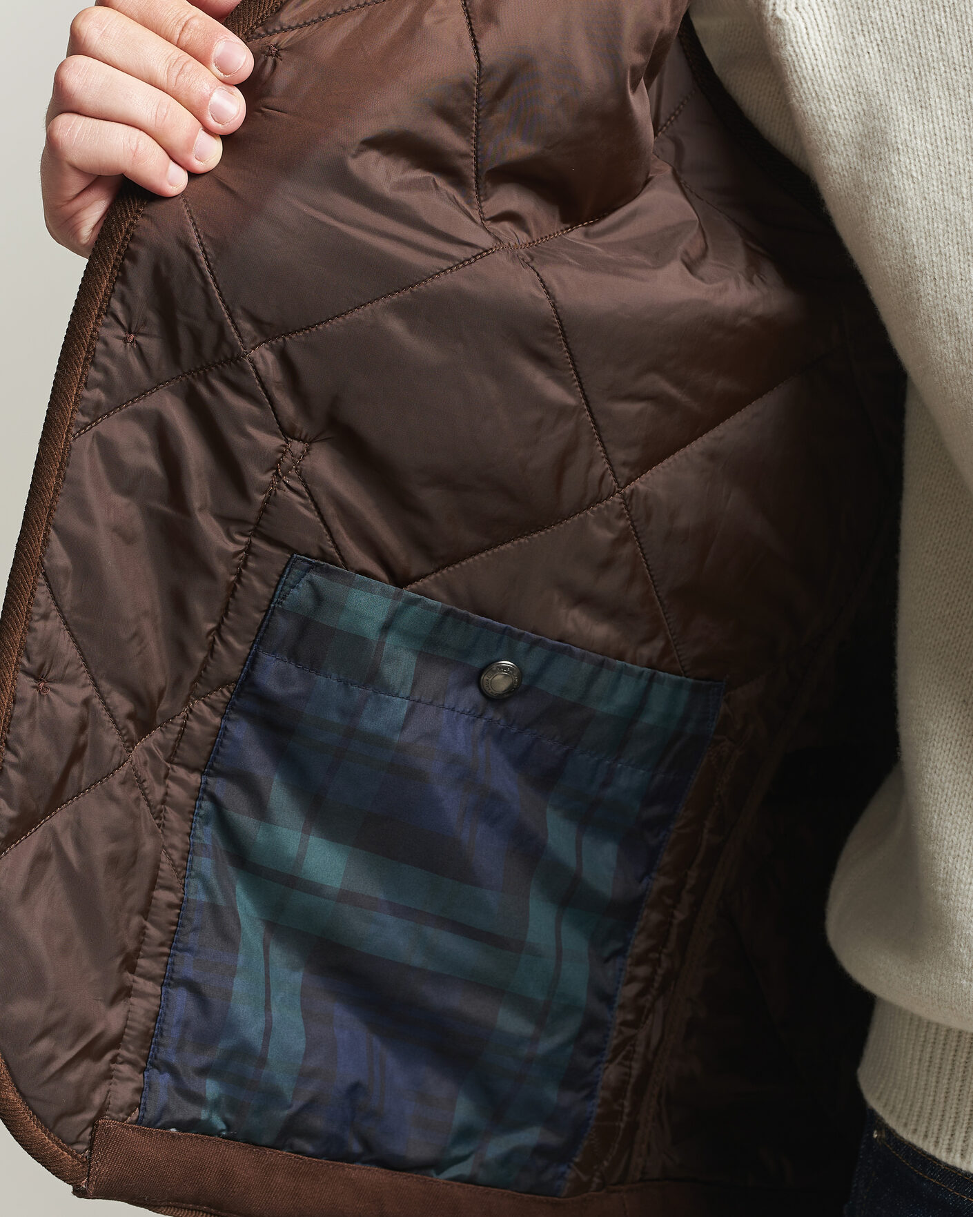 Men | Gilets | Polo Ralph Lauren | Quilted Corduroy Vest Cooper Brown