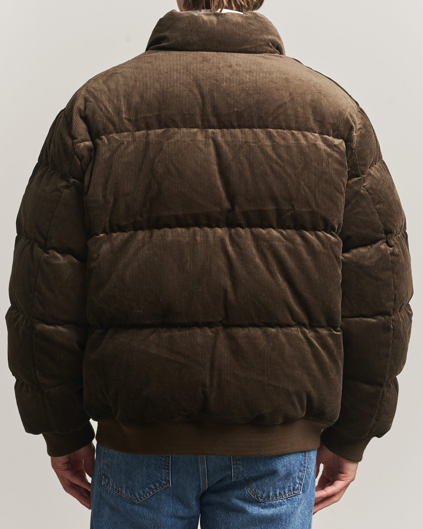 Men | Coats & Jackets | Polo Ralph Lauren | Corduroy Puffer Jacket Dark Beech