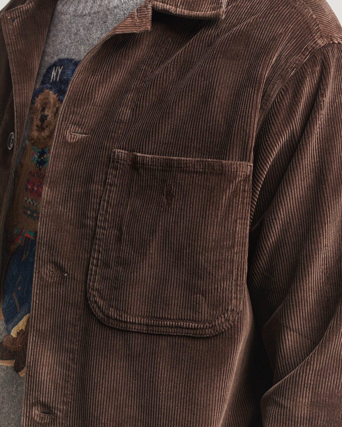 Men | Shirts | Polo Ralph Lauren | Corduroy Overshirt Nutmeg Brown