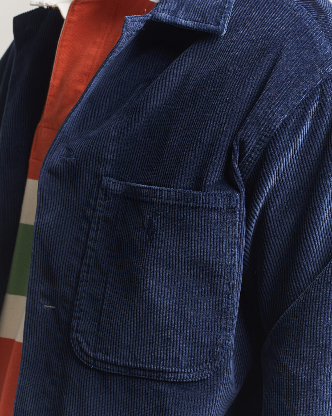 Men | Shirts | Polo Ralph Lauren | Corduroy Overshirt Newport Navy