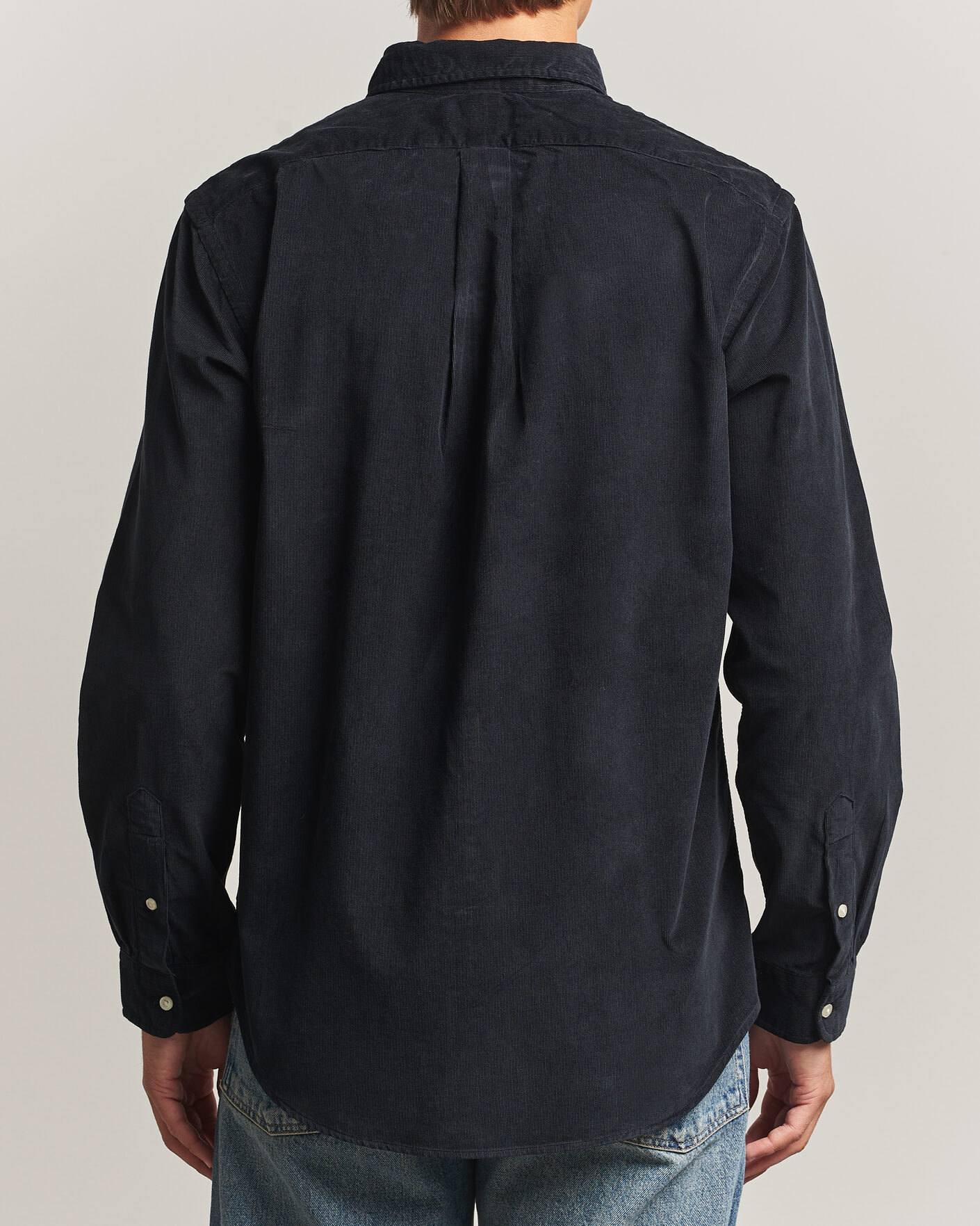Men | Shirts | Polo Ralph Lauren | Custom Fit BD Corduroy Shirt Polo Black
