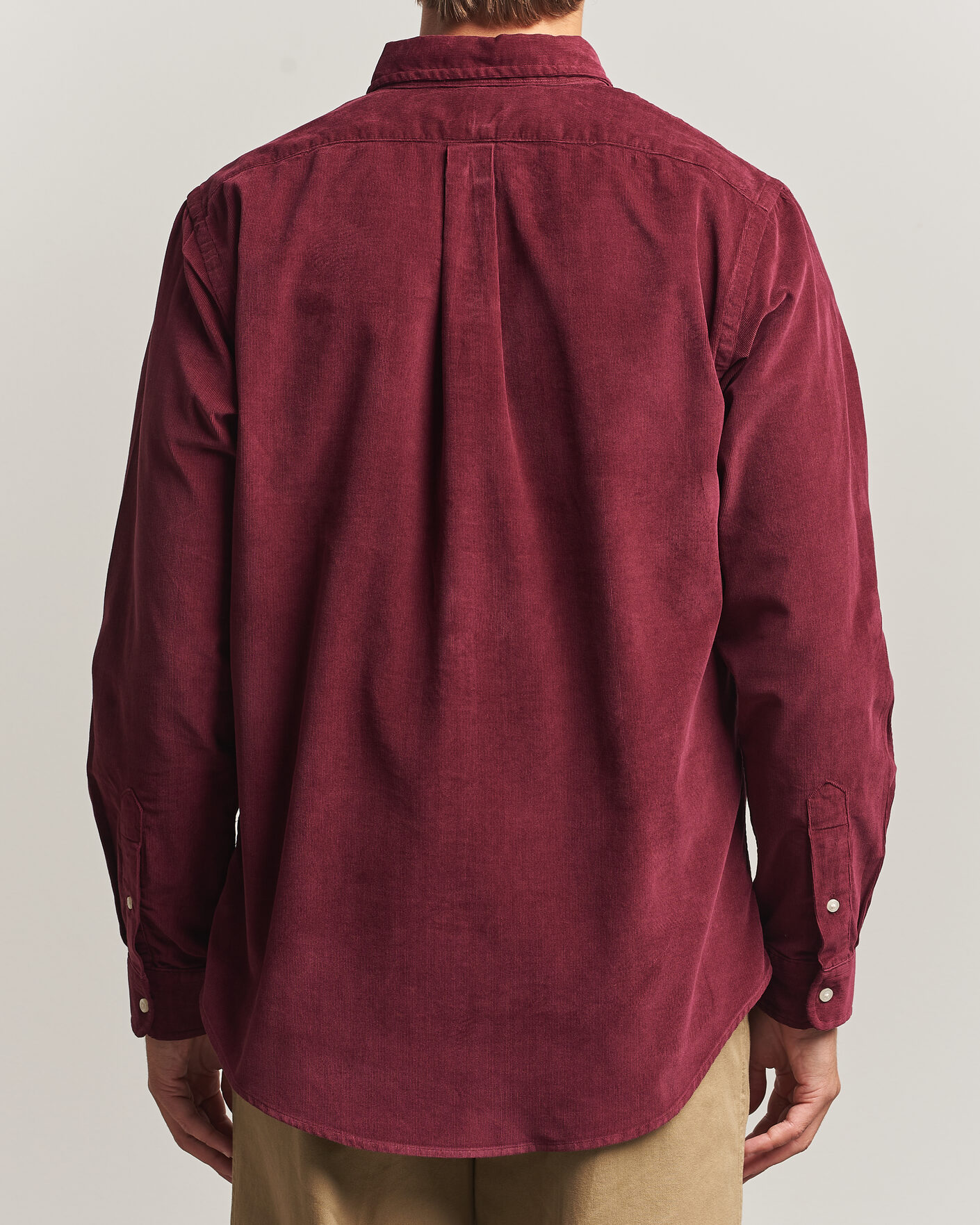 Men | Shirts | Polo Ralph Lauren | Custom Fit BD Corduroy Shirt Classic Wine