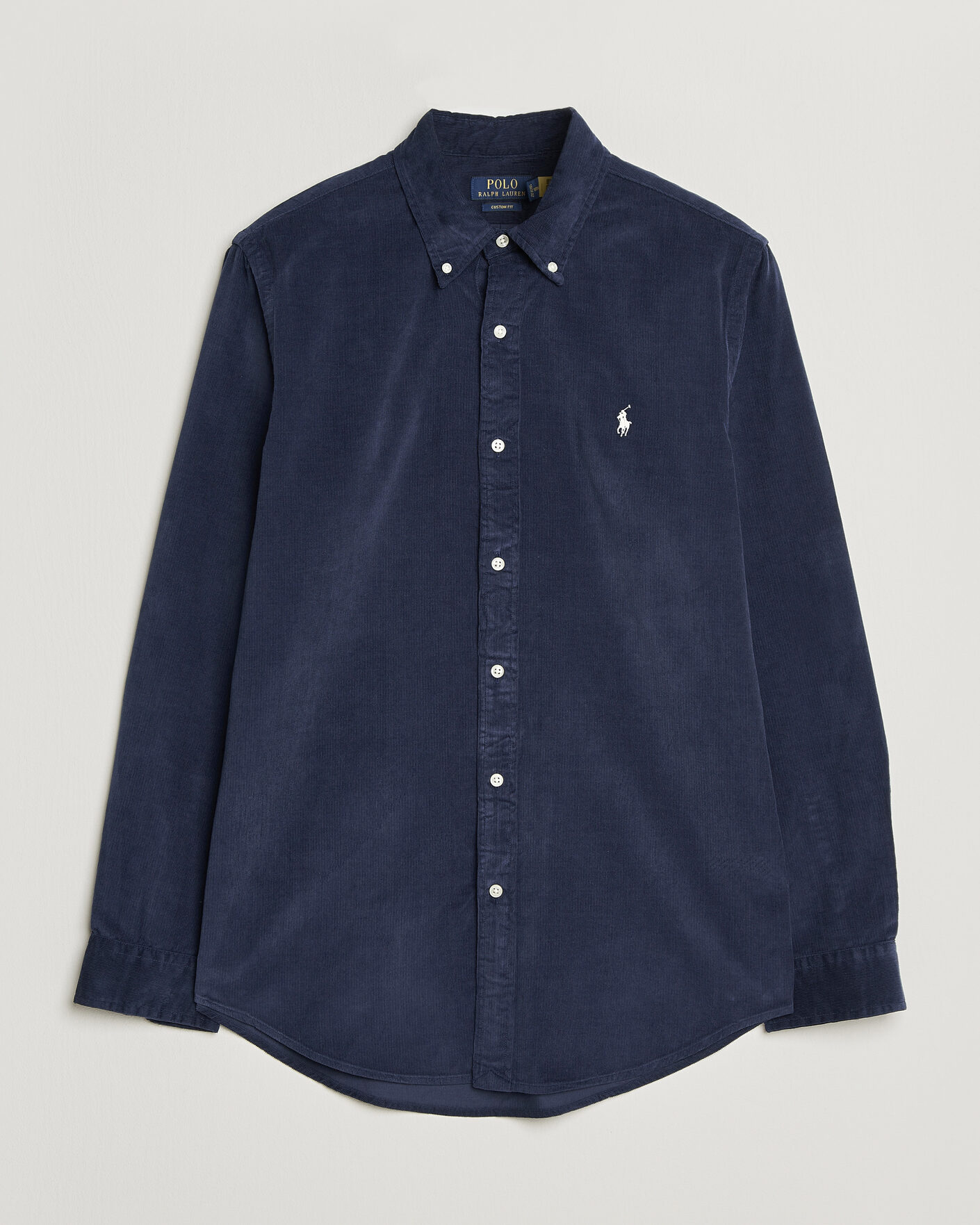 Men | Shirts | Polo Ralph Lauren | Custom Fit BD Corduroy Shirt Newport Navy