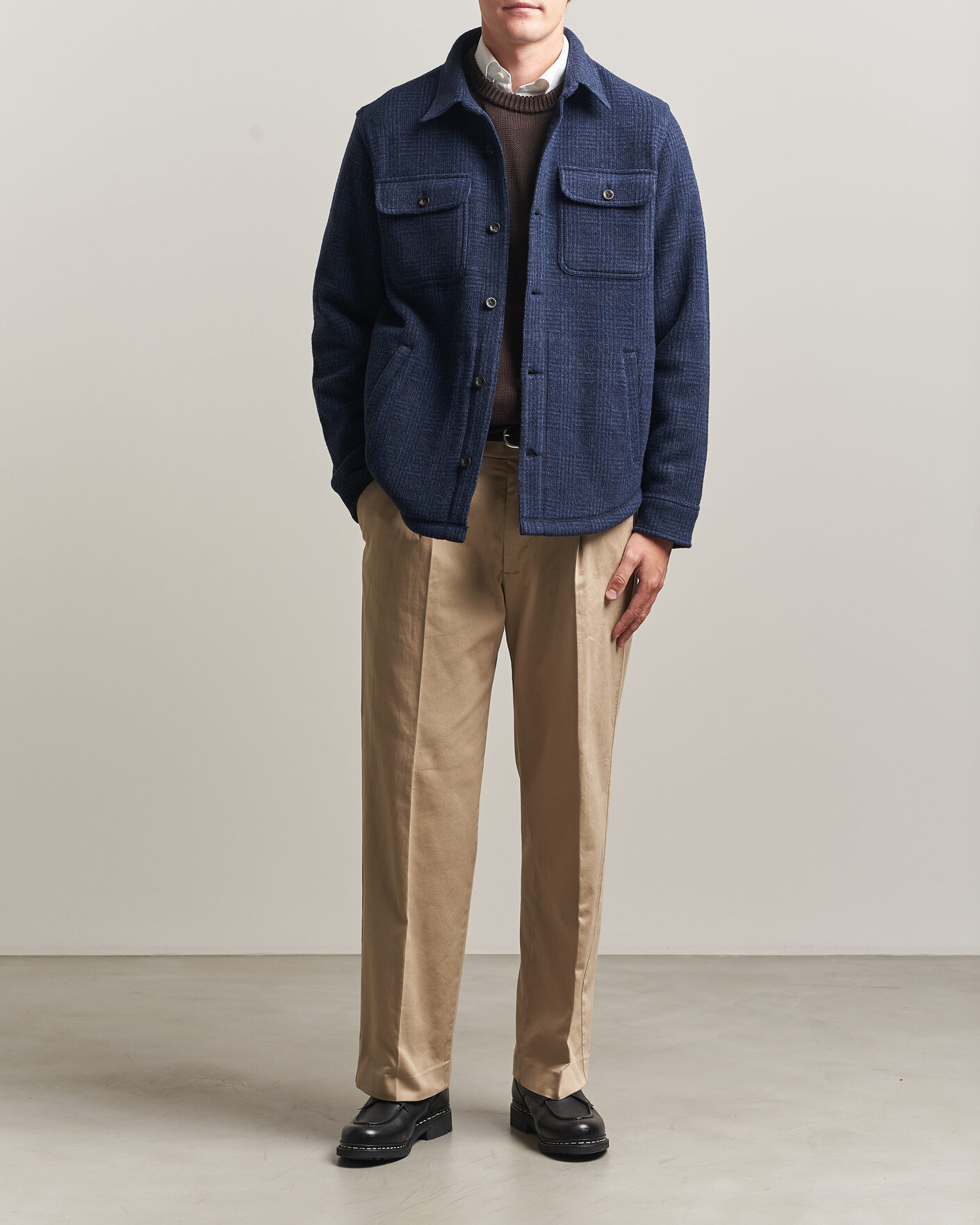 Men | Shirts | Polo Ralph Lauren | Hudson Brushed Shirt Navy