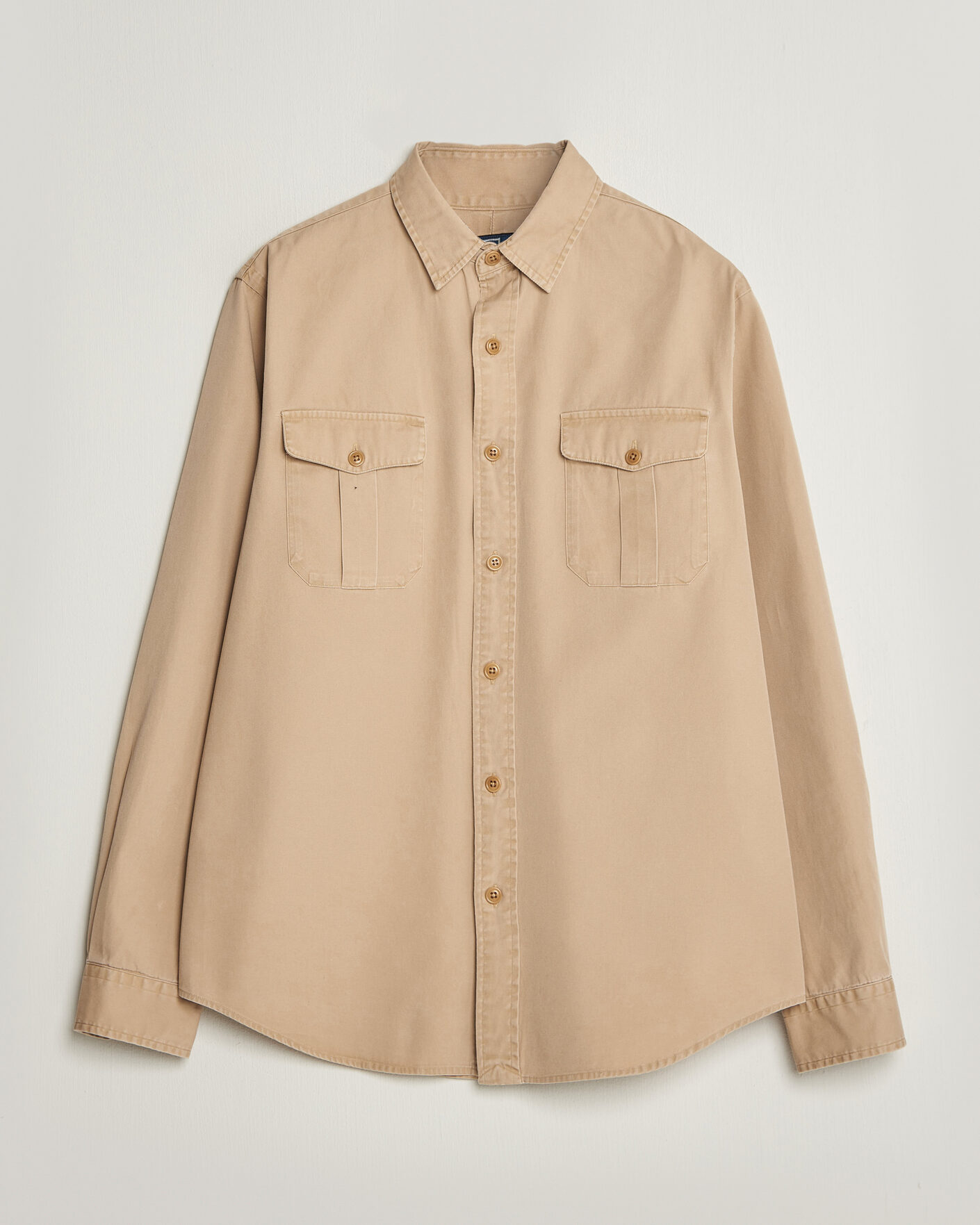 Men | Shirts | Polo Ralph Lauren | Litchfield Washed Chino Overshirt Vintage Khaki