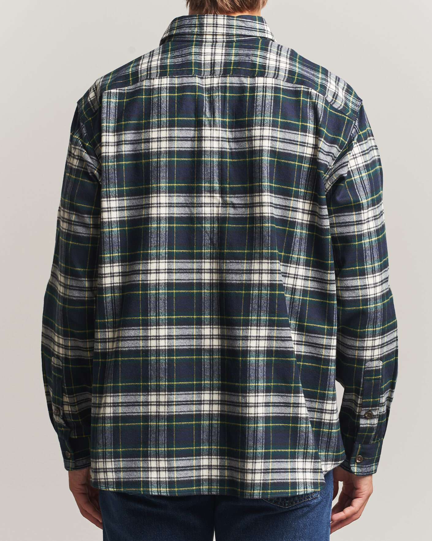 Men | Shirts | Polo Ralph Lauren | Classic Fit Shaggy Flannel Shirt Navy Green