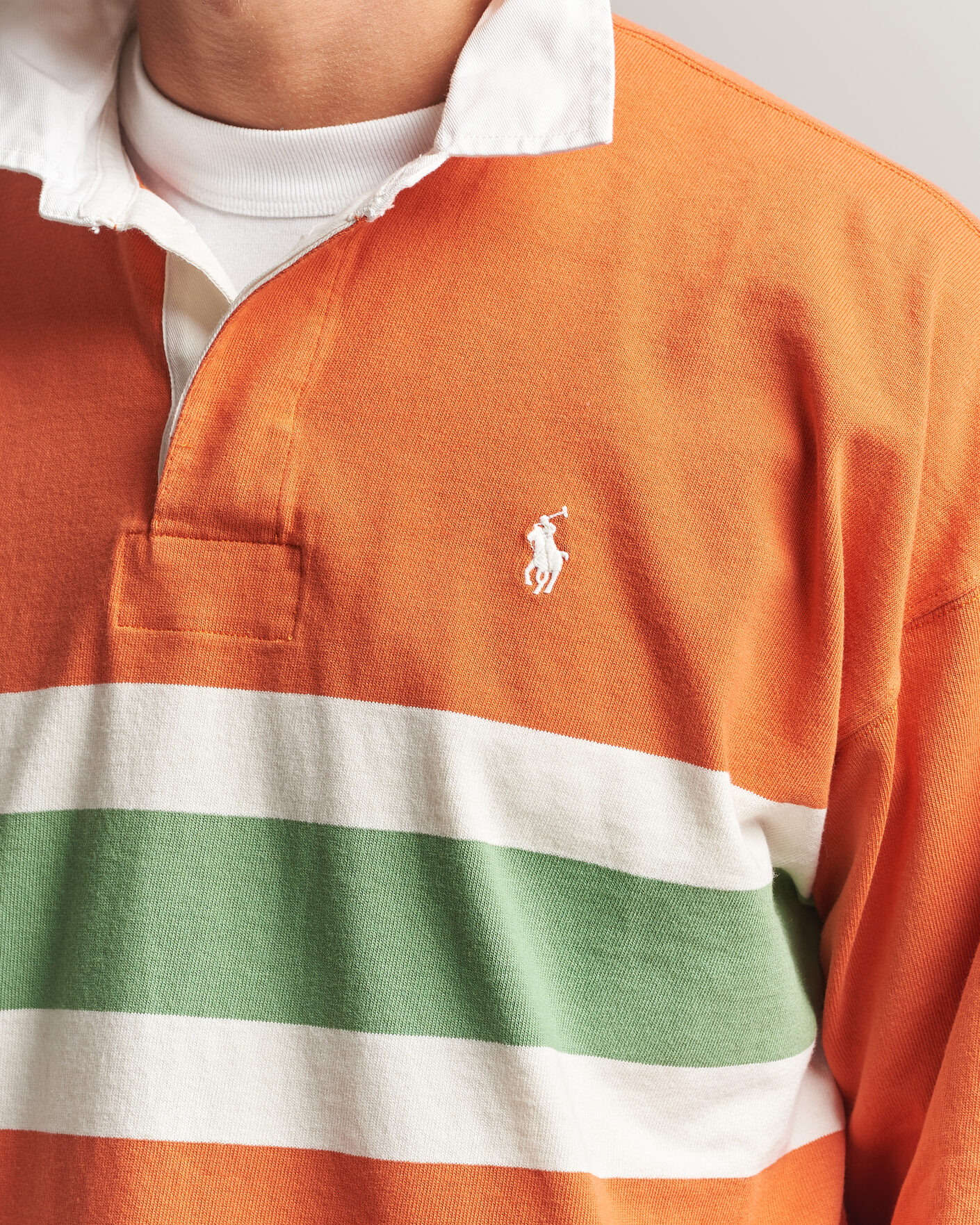 Men | Sweaters & Knitwear | Polo Ralph Lauren | Knitted Jersey Rugby Shirt Solar Sky Multi