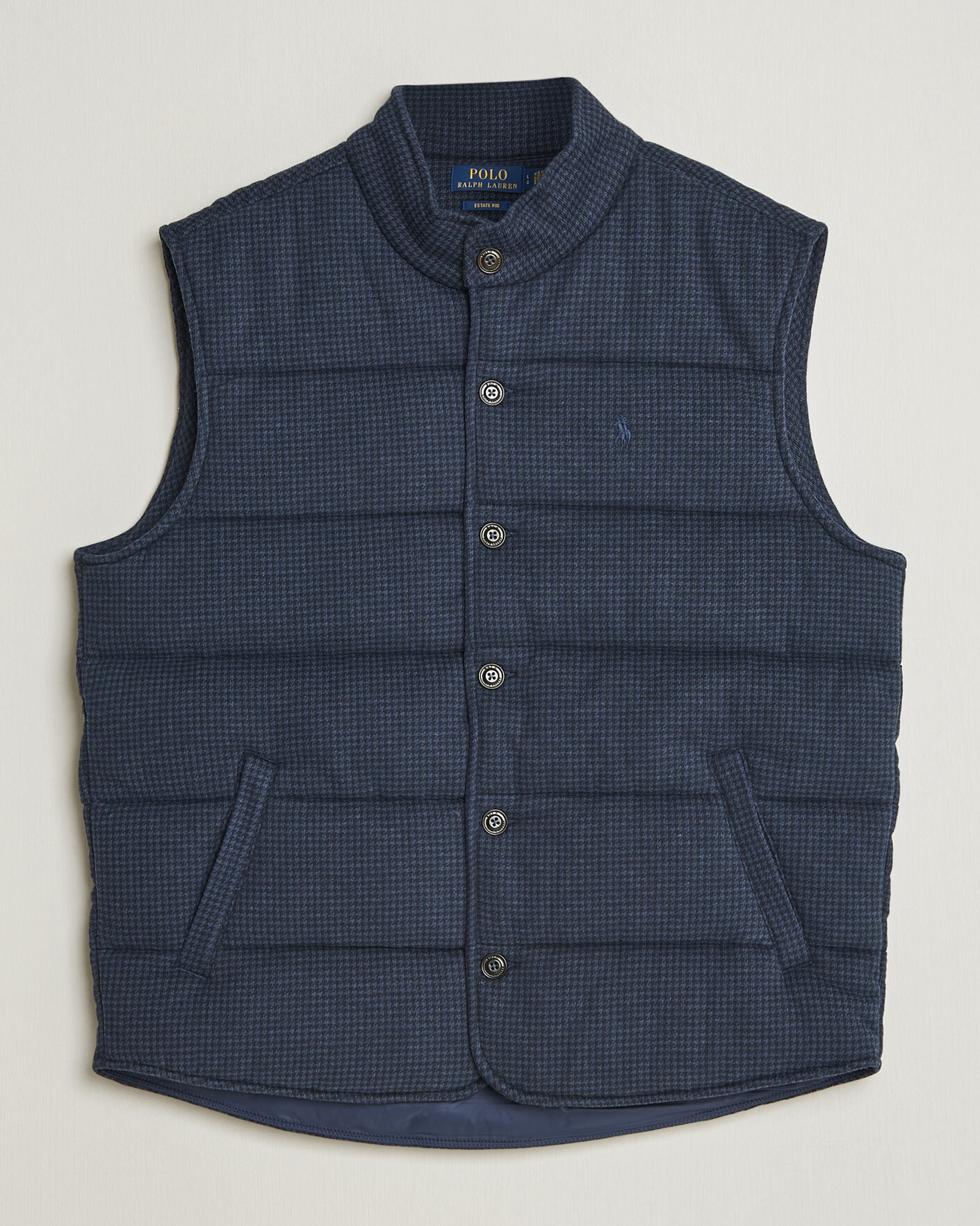 Men | Sweaters & Knitwear | Polo Ralph Lauren | Double Knitted Jaquard Vest Navy