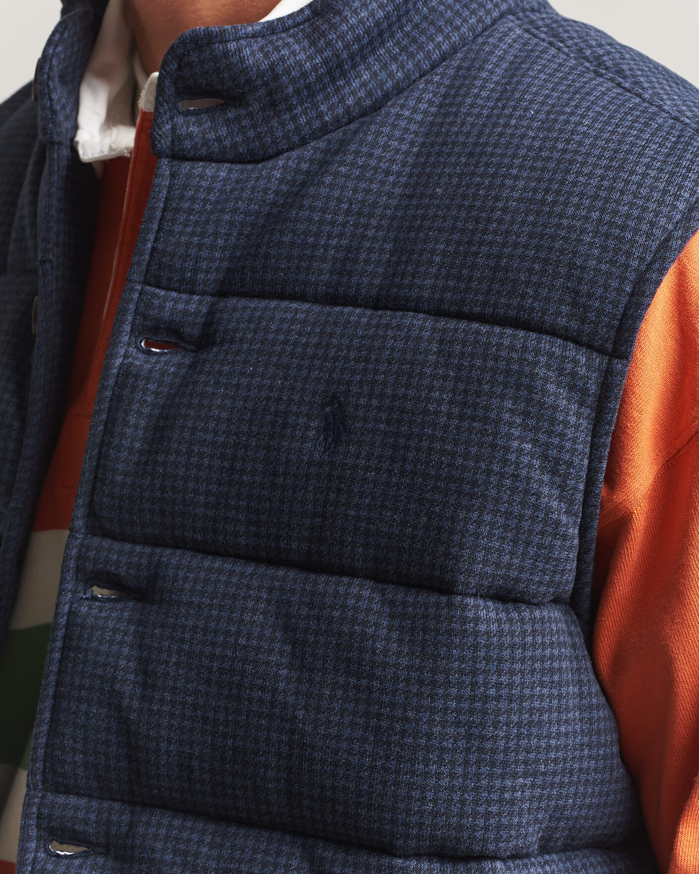 Men | Sweaters & Knitwear | Polo Ralph Lauren | Double Knitted Jaquard Vest Navy