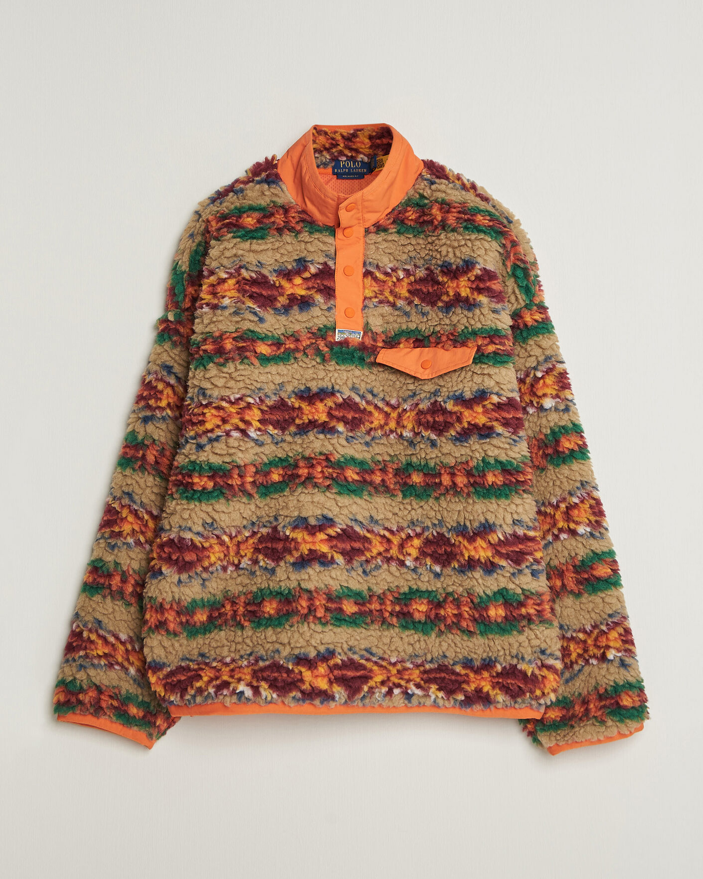 Men | Sweaters & Knitwear | Polo Ralph Lauren | Shaggy Hi Pile Red Rock Fairisle