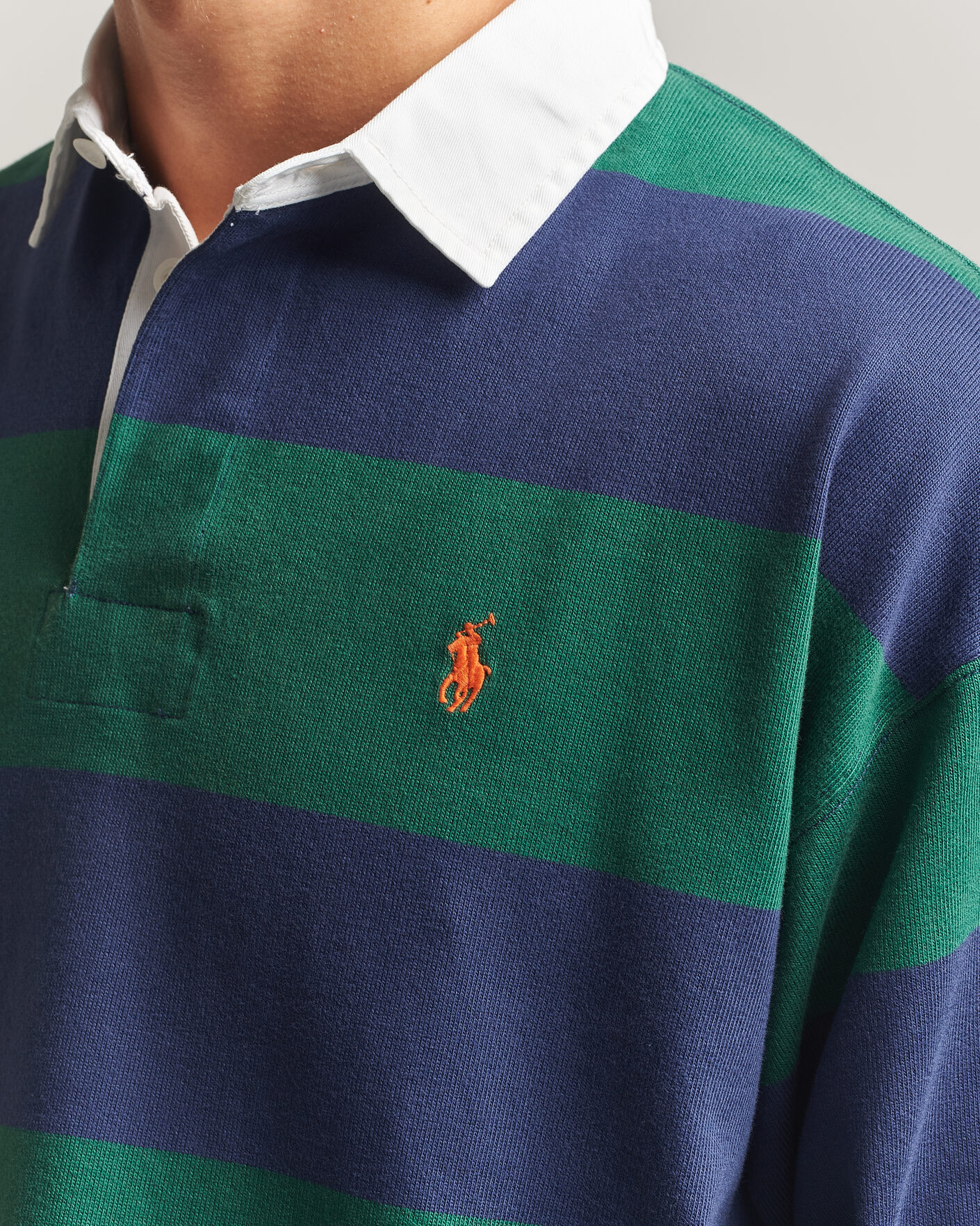Men | Sweaters & Knitwear | Polo Ralph Lauren | Jersey Knitted Rugby Pullover Green/Cobolt