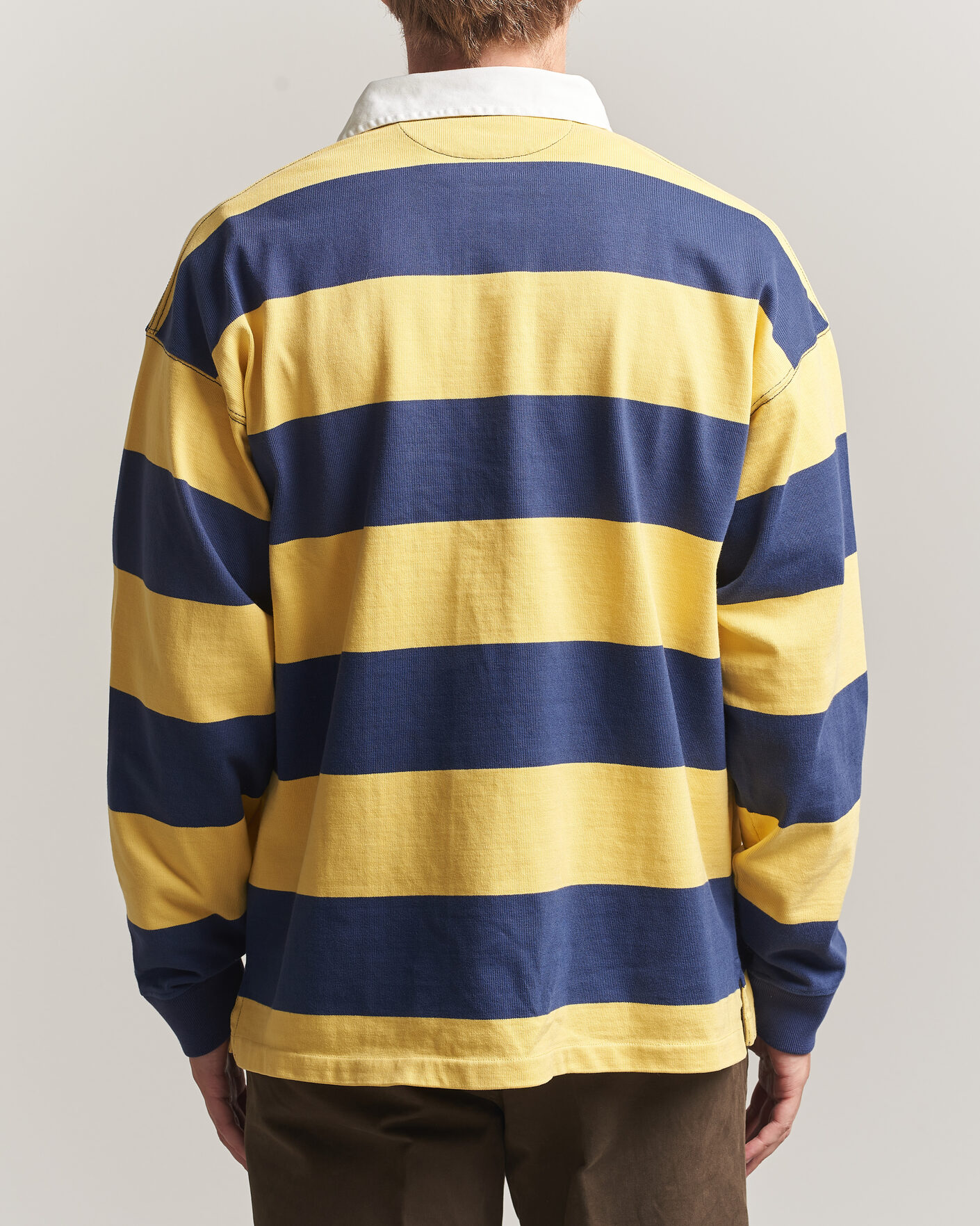 Men | Sweaters & Knitwear | Polo Ralph Lauren | Jersey Knitted Rugby Pullover Yellow/Cobolt
