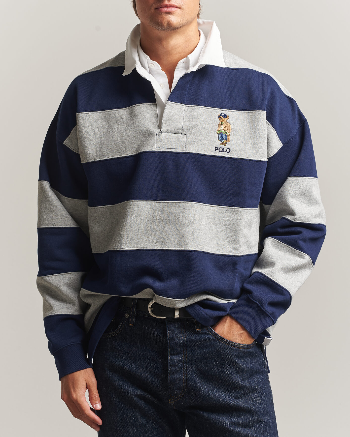 Men | Sweaters & Knitwear | Polo Ralph Lauren | Rugby Pullover Navy/Andover Heather