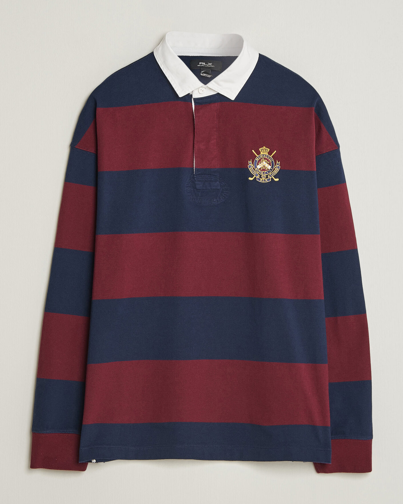 Men | Sweaters & Knitwear | RLX Ralph Lauren | Polo Ralph Lauren Rugby Long Sleeve Jersey Polo Classic Wine/Navy