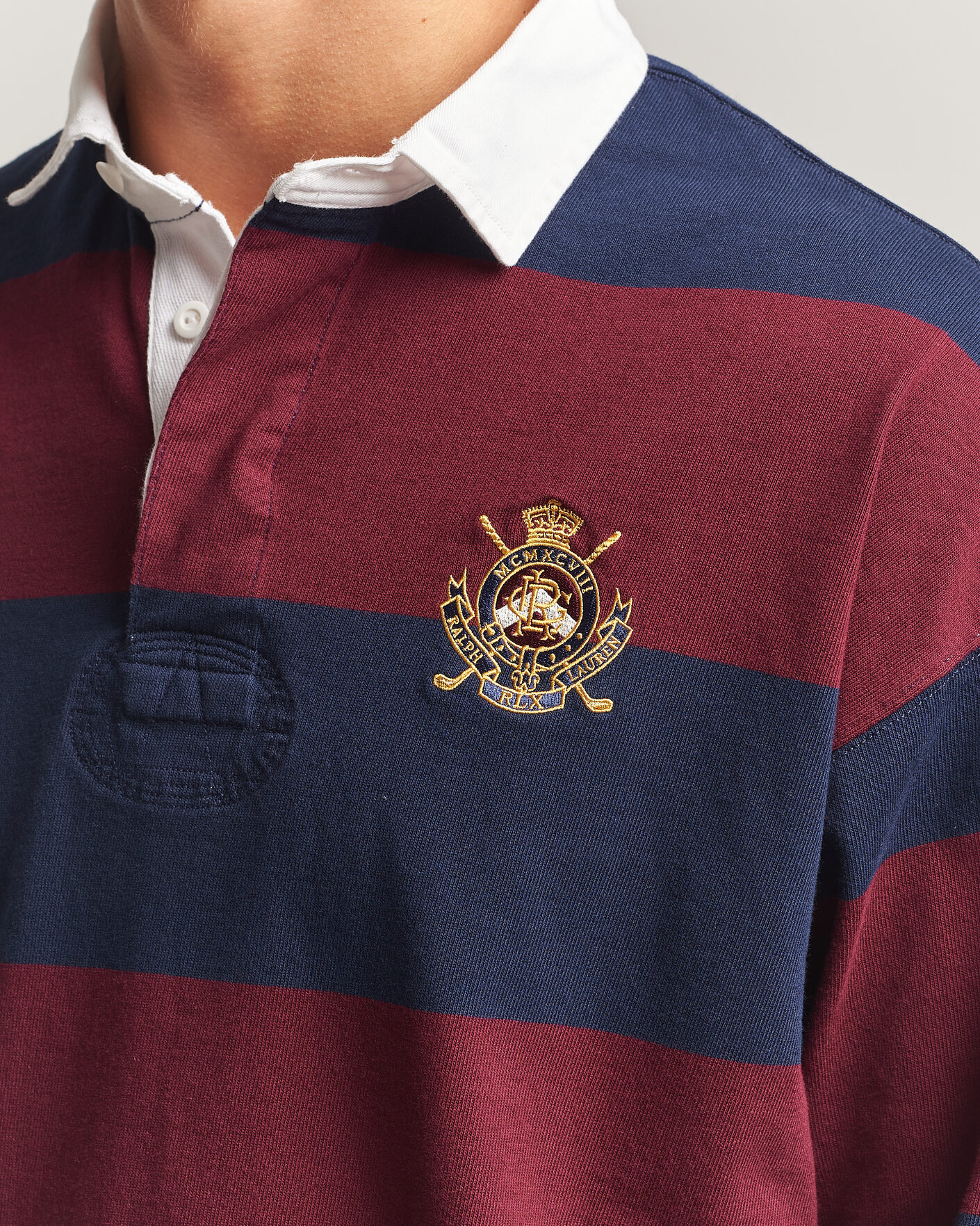 Men | Sweaters & Knitwear | RLX Ralph Lauren | Polo Ralph Lauren Rugby Long Sleeve Jersey Polo Classic Wine/Navy