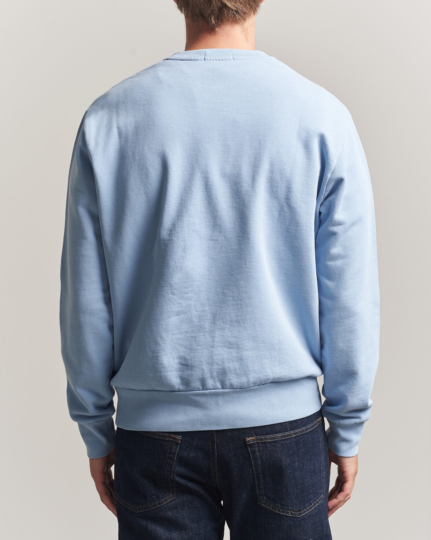 Men | Sweaters & Knitwear | Polo Ralph Lauren | Loopback Terry Sweatshirt Chambray Blue