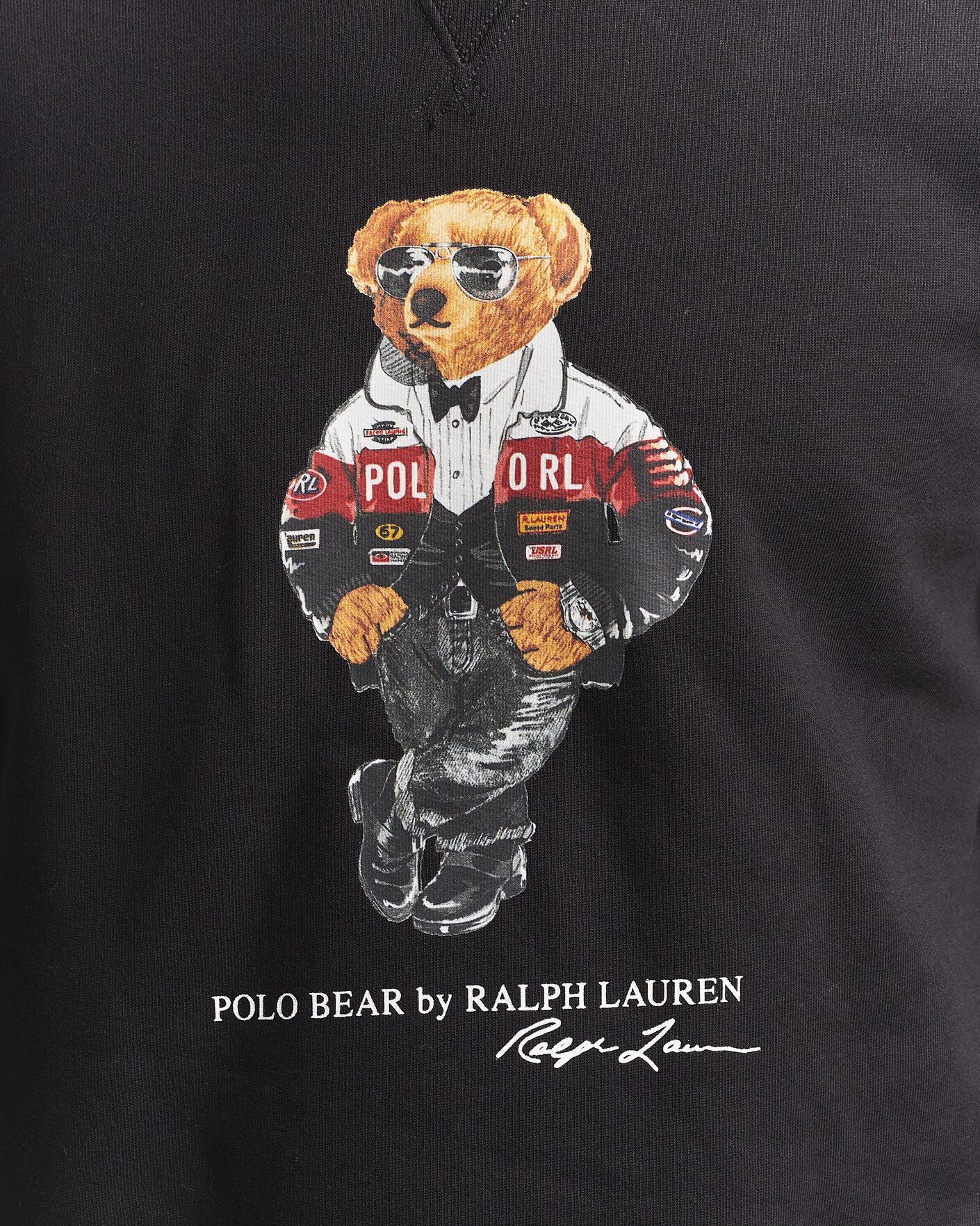 Men | Sweaters & Knitwear | Polo Ralph Lauren | Fleece Bear Sweatshirt Polo Black