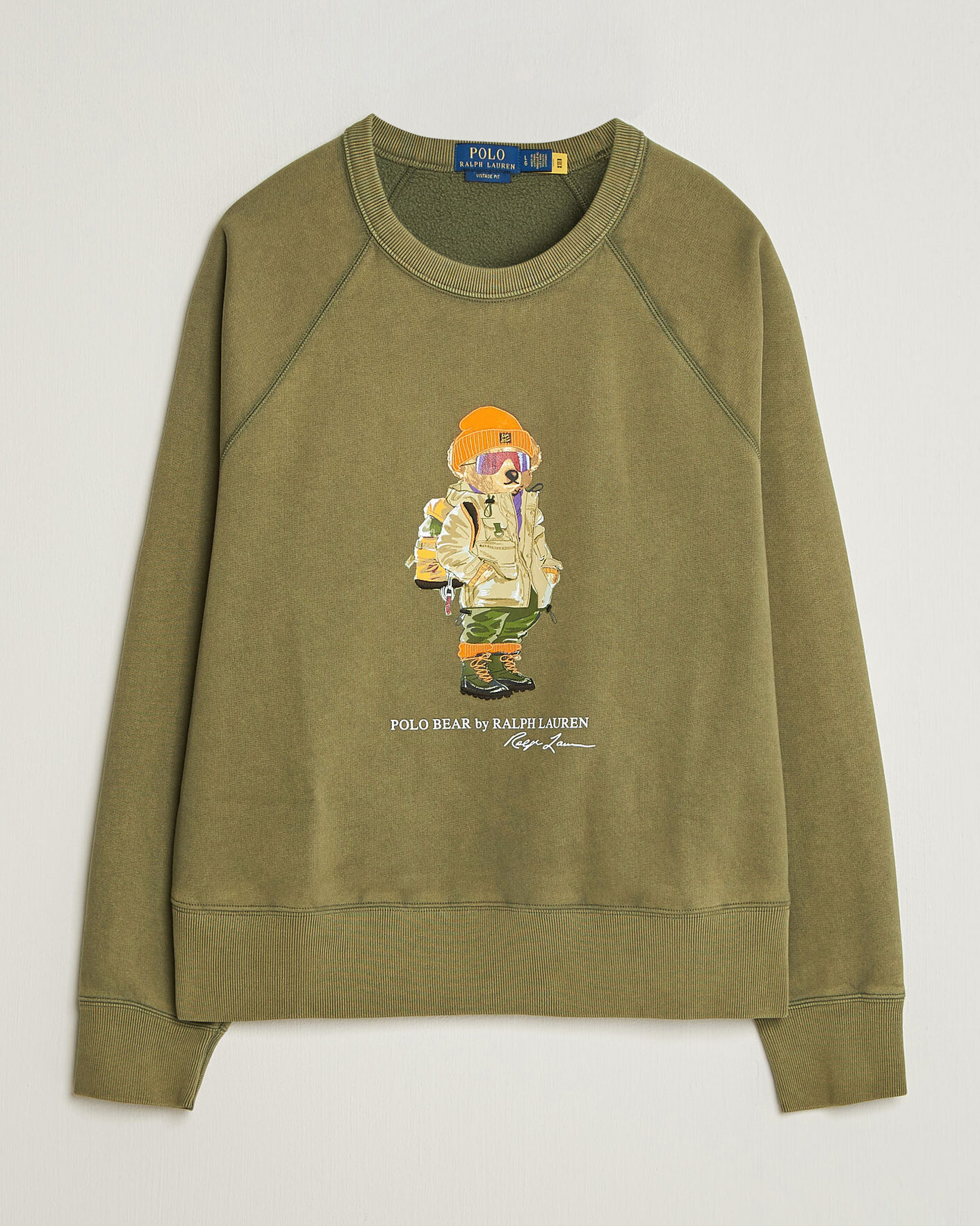 Men | Sweaters & Knitwear | Polo Ralph Lauren | Fleece Bear Sweatshirt Cruise Olive