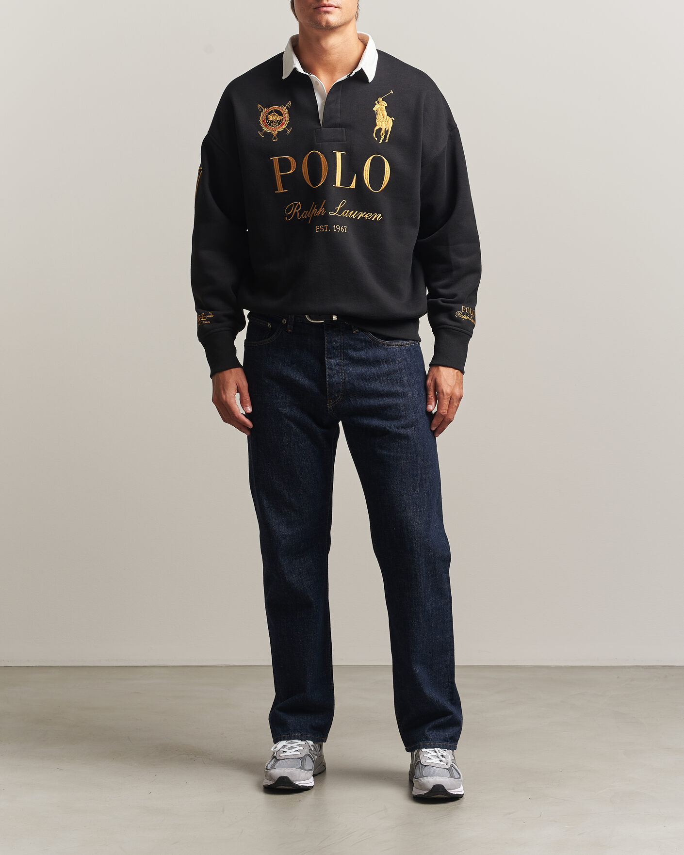 Men | Sweaters & Knitwear | Polo Ralph Lauren | Magic Fleece Printed Sweatshirt Polo Black