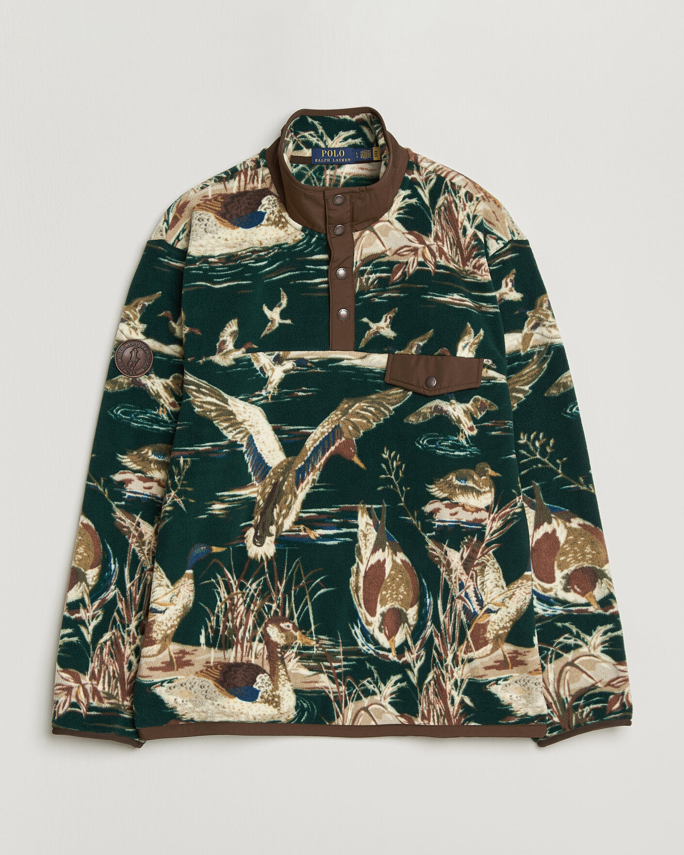 Men | Sweaters & Knitwear | Polo Ralph Lauren | Printed Vintage Fleece Pullover Duck Pond Scenic
