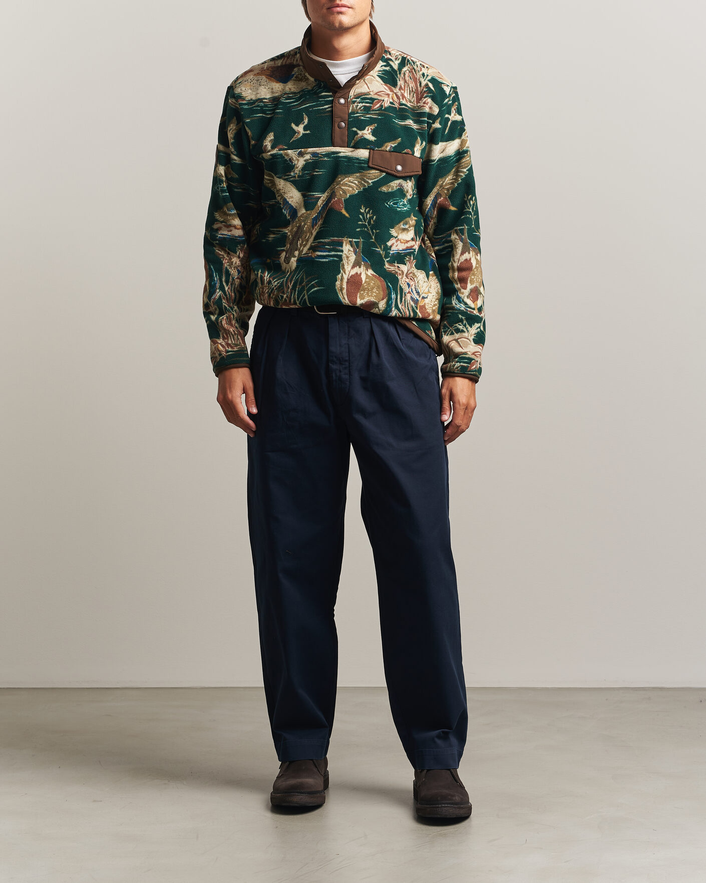 Men | Sweaters & Knitwear | Polo Ralph Lauren | Printed Vintage Fleece Pullover Duck Pond Scenic