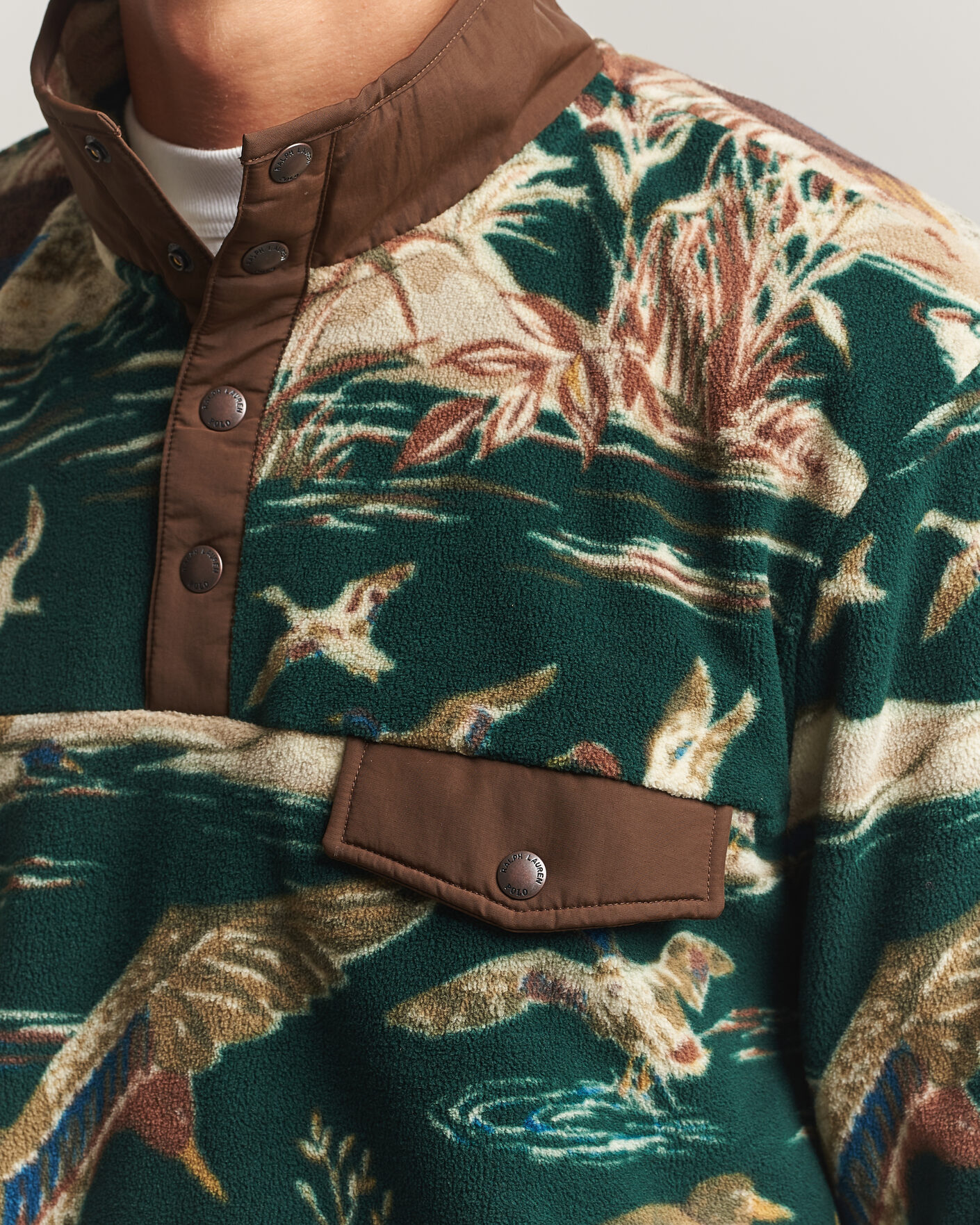 Men | Sweaters & Knitwear | Polo Ralph Lauren | Printed Vintage Fleece Pullover Duck Pond Scenic
