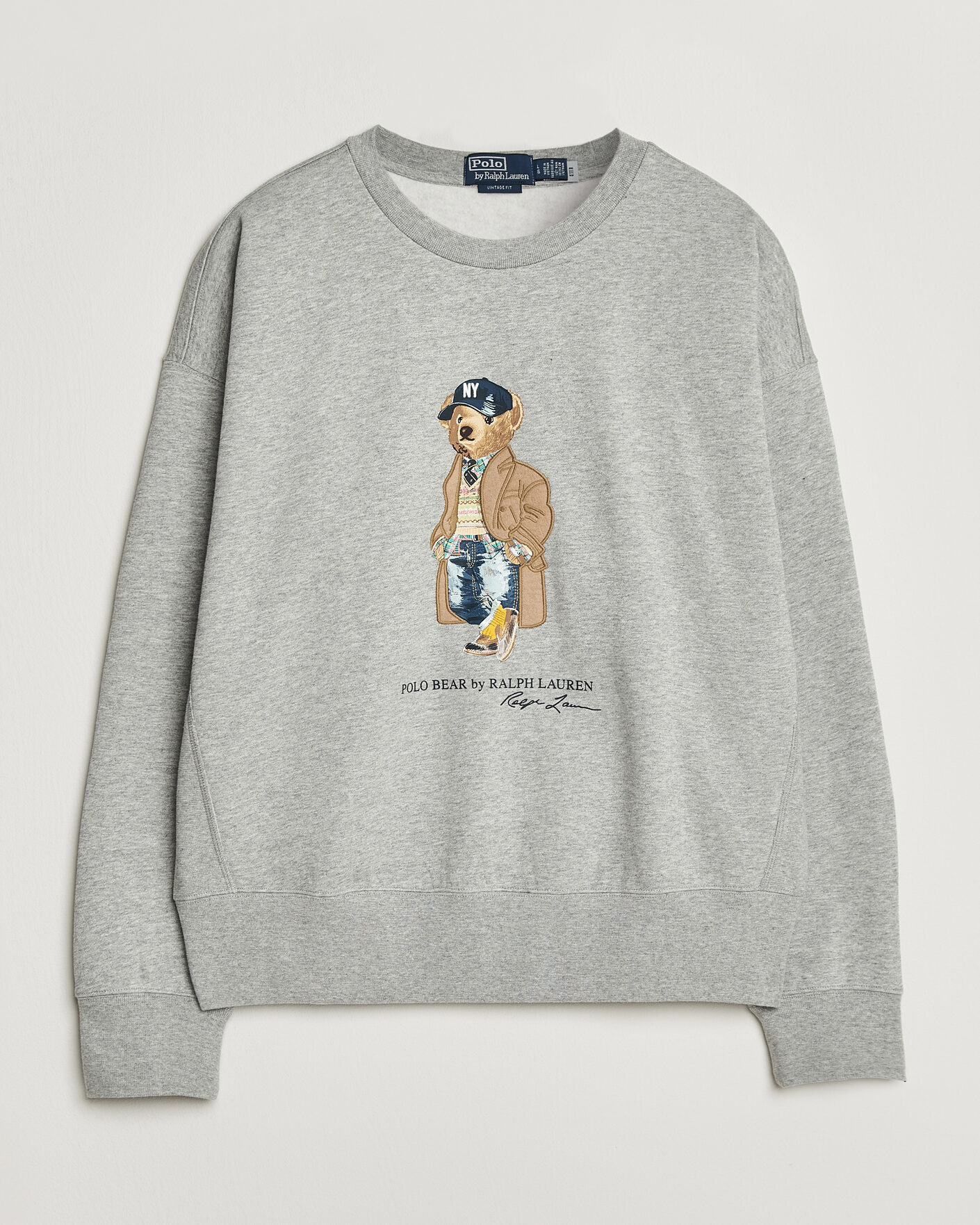 Men | Sweaters & Knitwear | Polo Ralph Lauren | Athletic Fleece Bear Sweatshirt Andover Heather