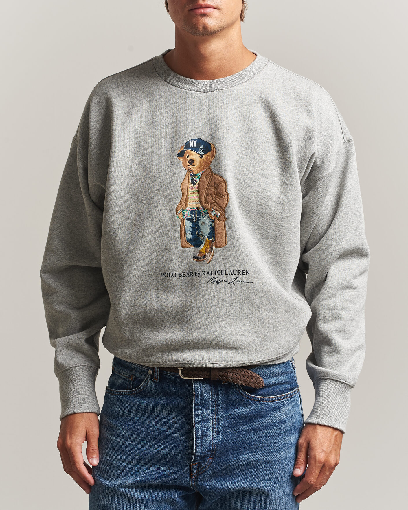 Men | Sweaters & Knitwear | Polo Ralph Lauren | Athletic Fleece Bear Sweatshirt Andover Heather