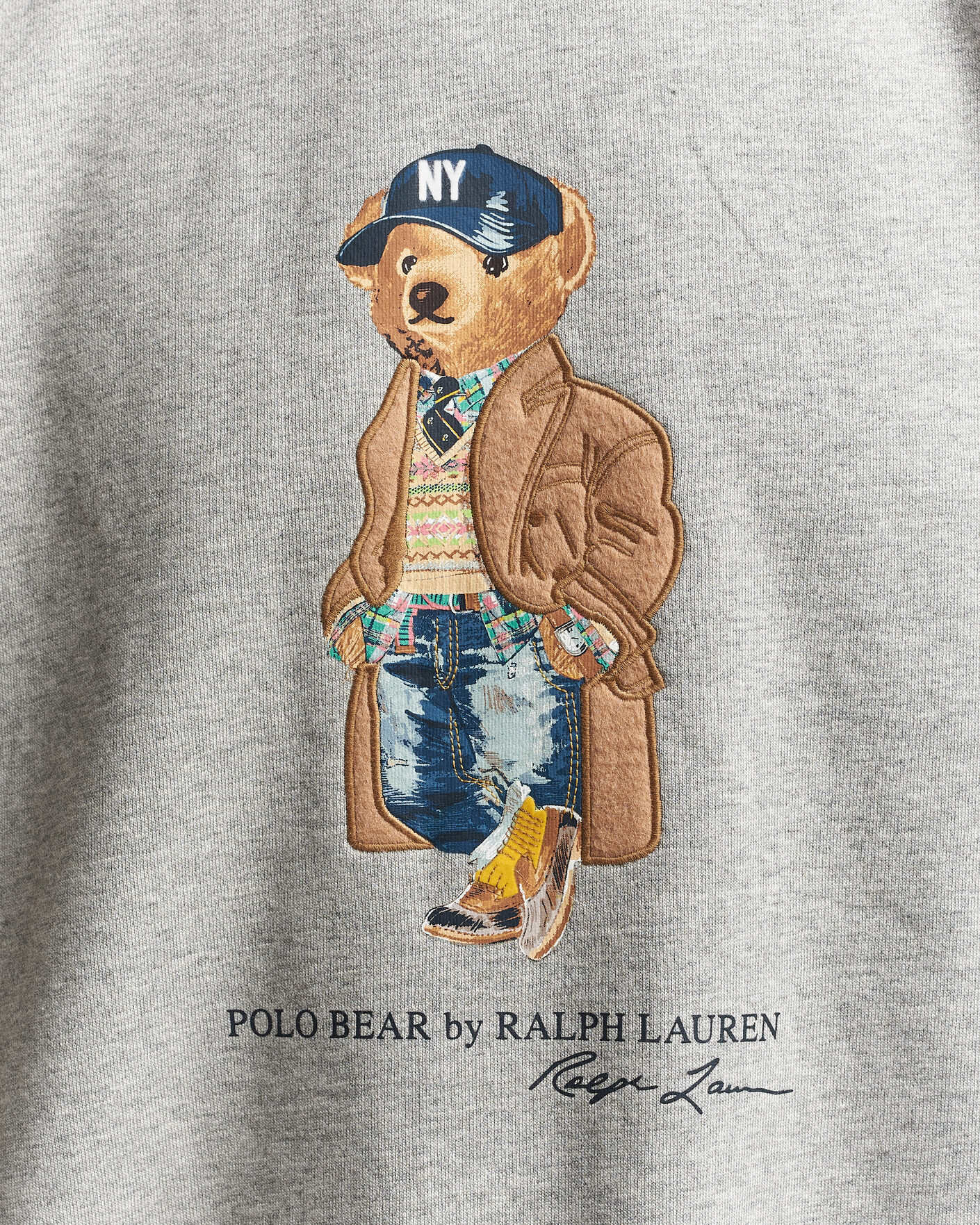 Men | Sweaters & Knitwear | Polo Ralph Lauren | Athletic Fleece Bear Sweatshirt Andover Heather