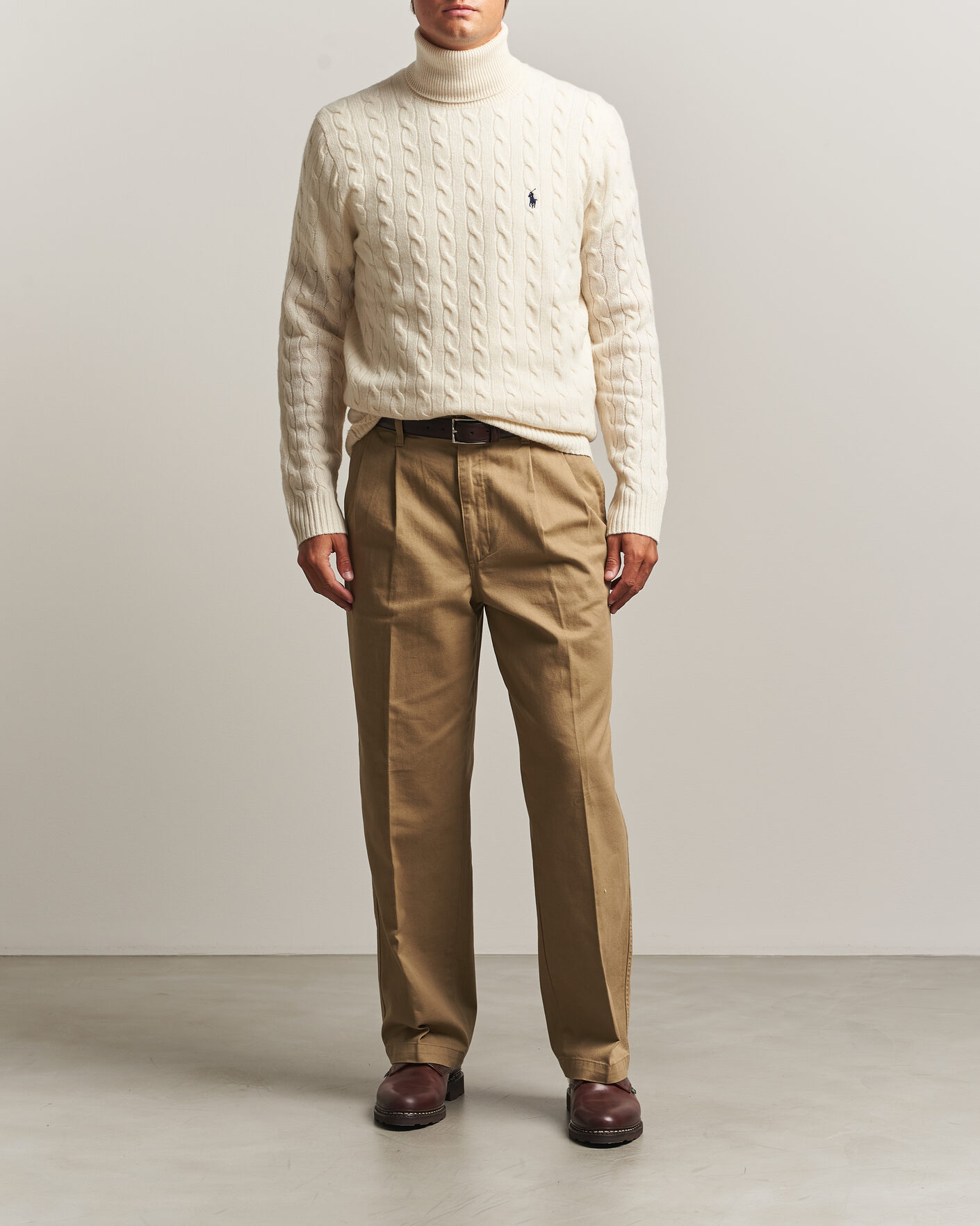 Men | Sweaters & Knitwear | Polo Ralph Lauren | Wool/Cashmere Rollneck Andover Cream