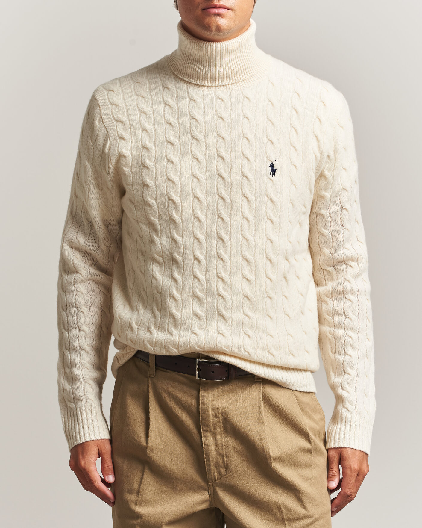 Men | Sweaters & Knitwear | Polo Ralph Lauren | Wool/Cashmere Rollneck Andover Cream