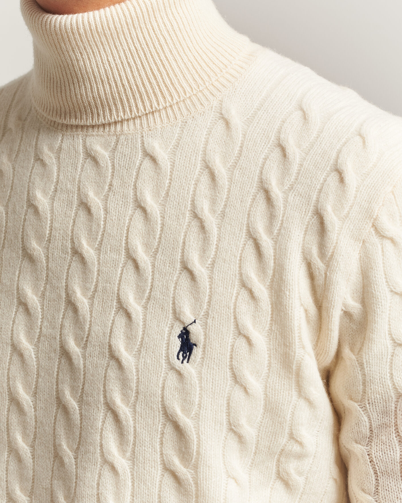 Men | Sweaters & Knitwear | Polo Ralph Lauren | Wool/Cashmere Rollneck Andover Cream