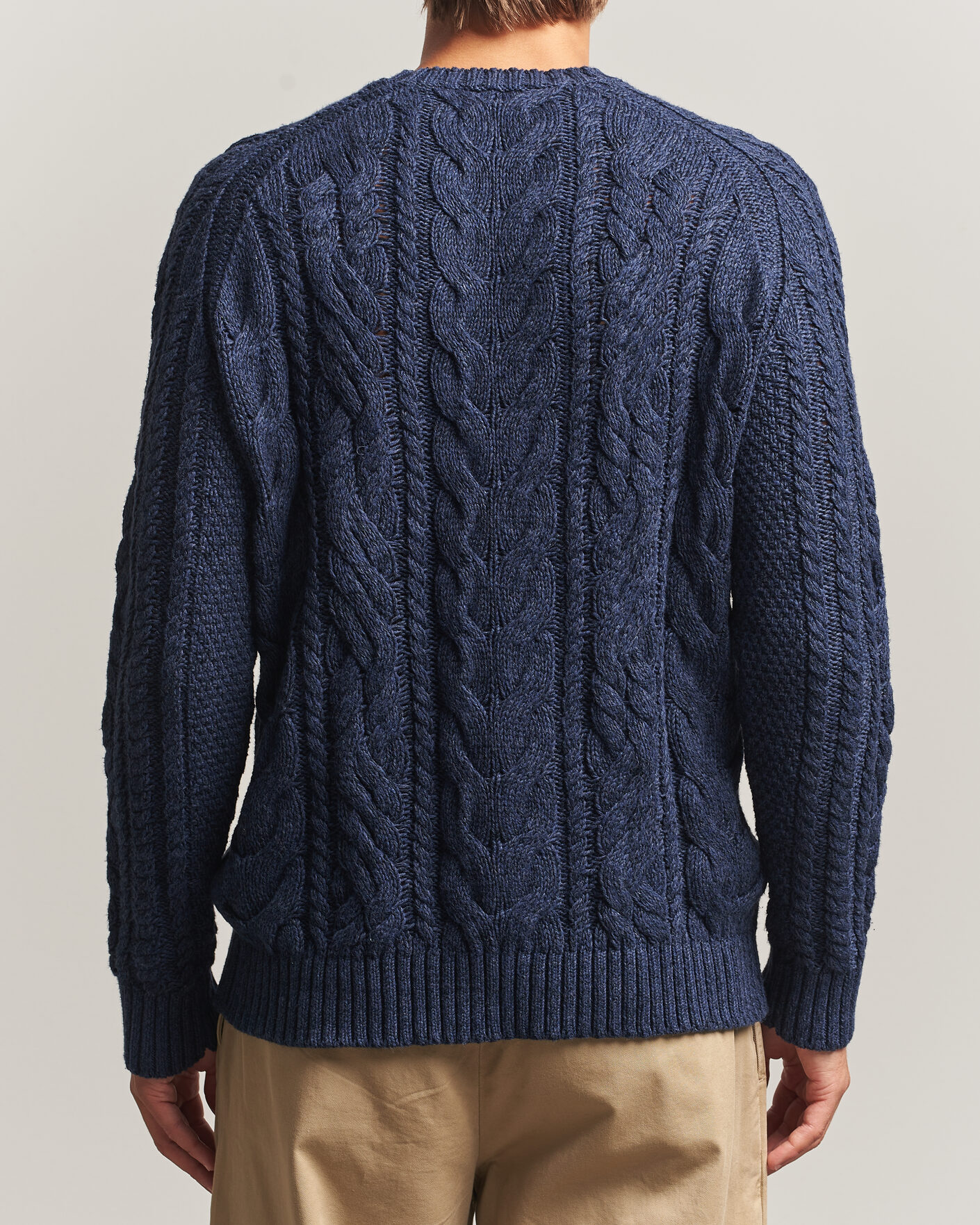 Men | Sweaters & Knitwear | Polo Ralph Lauren | Cotton Marl Pullover Navy Combo
