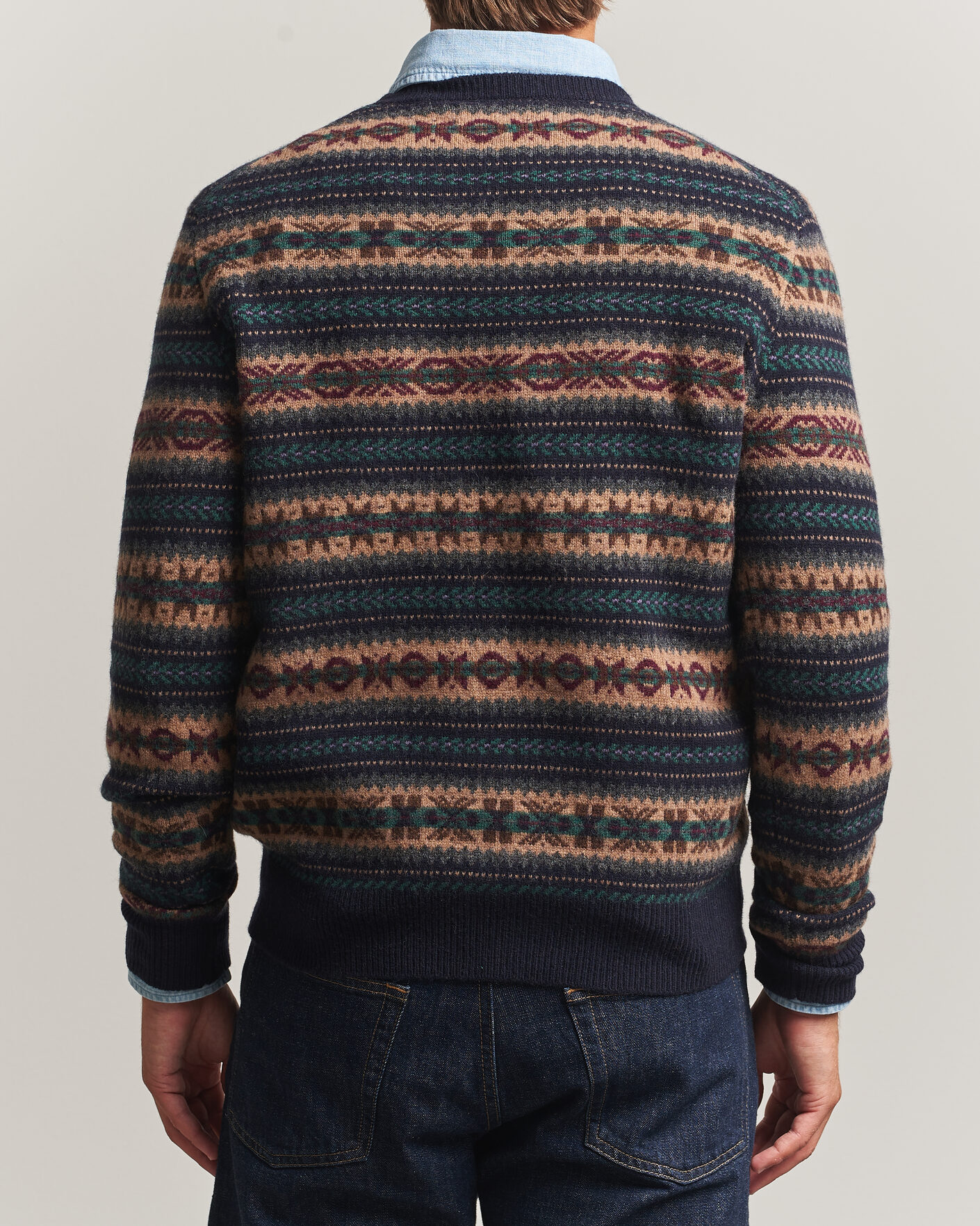 Men | Sweaters & Knitwear | Polo Ralph Lauren | Fair Isle Wool Sweater Navy Combo