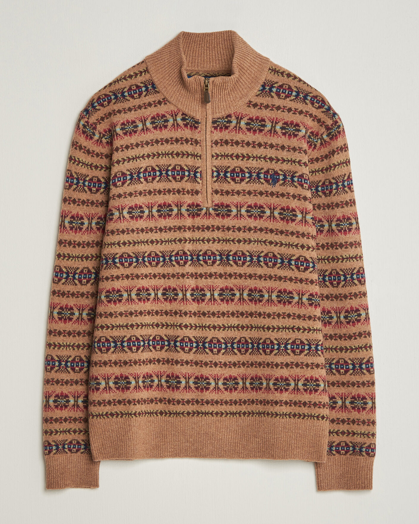 Men | Sweaters & Knitwear | Polo Ralph Lauren | Fair Isle Wool Half-Zip Multi Combo