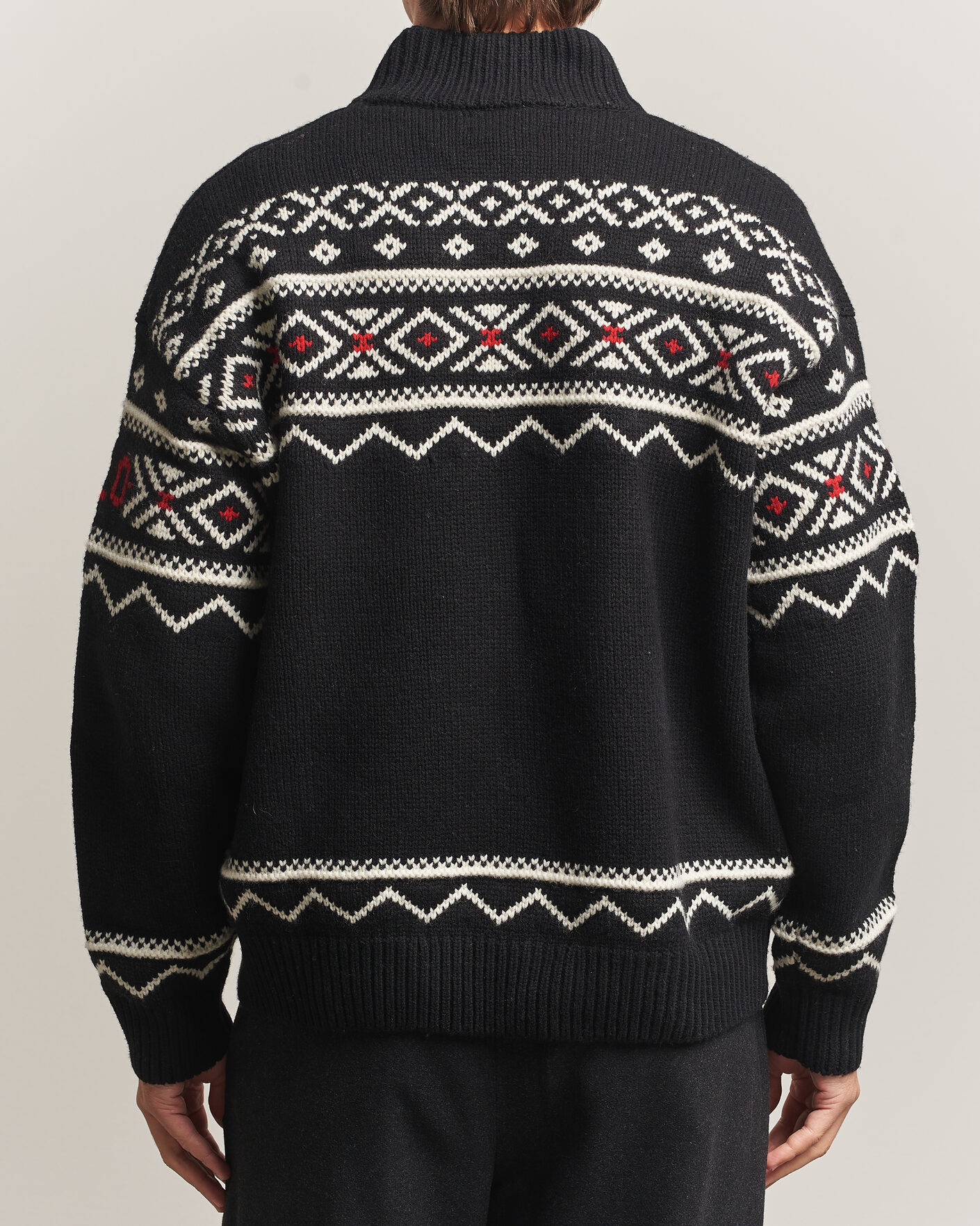 Men | Sweaters & Knitwear | Polo Ralph Lauren | Wool Cotton Blend Sweater Black Combo