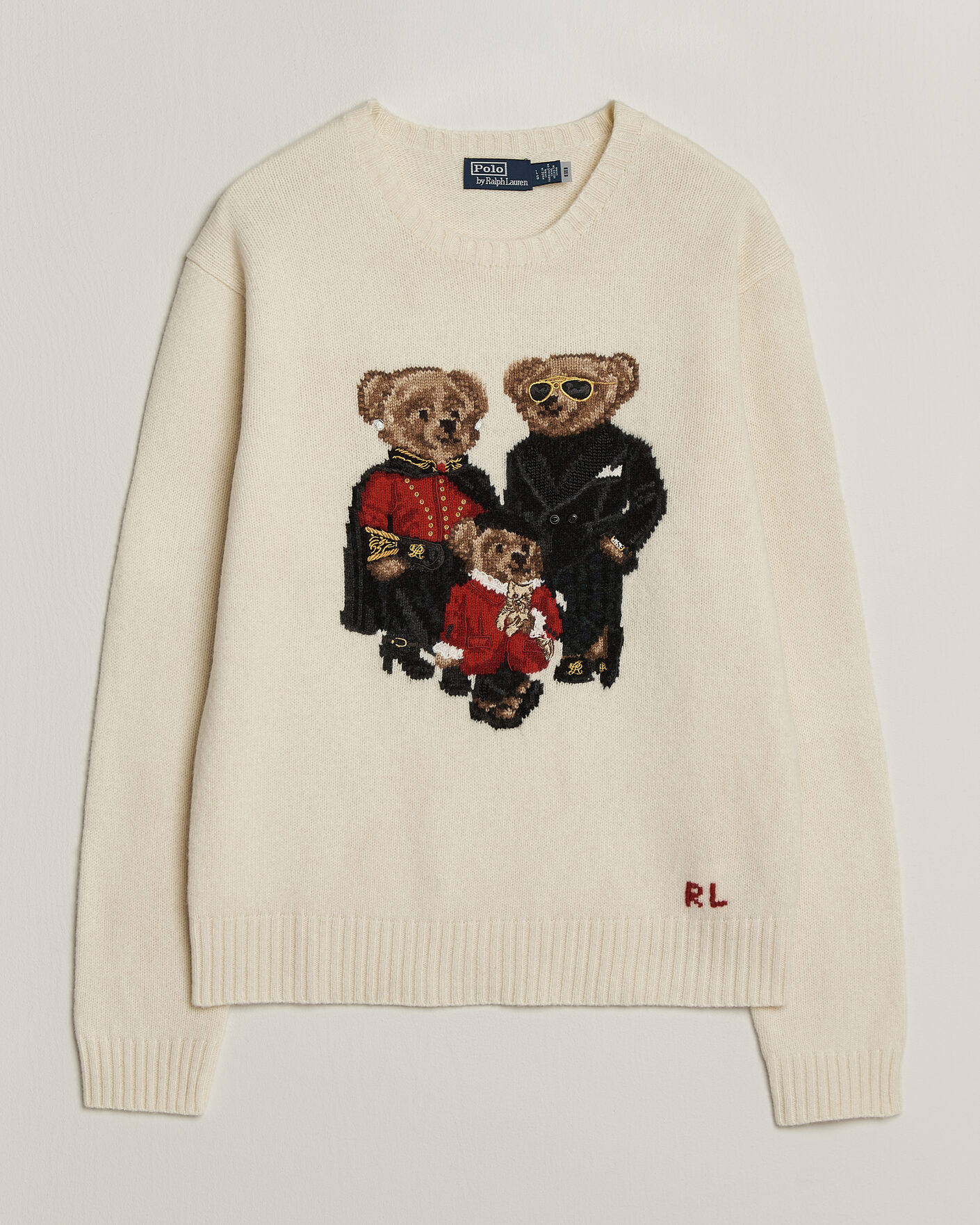 Men | Sweaters & Knitwear | Polo Ralph Lauren | Wool Blend Bear Sweater Authentic Cream