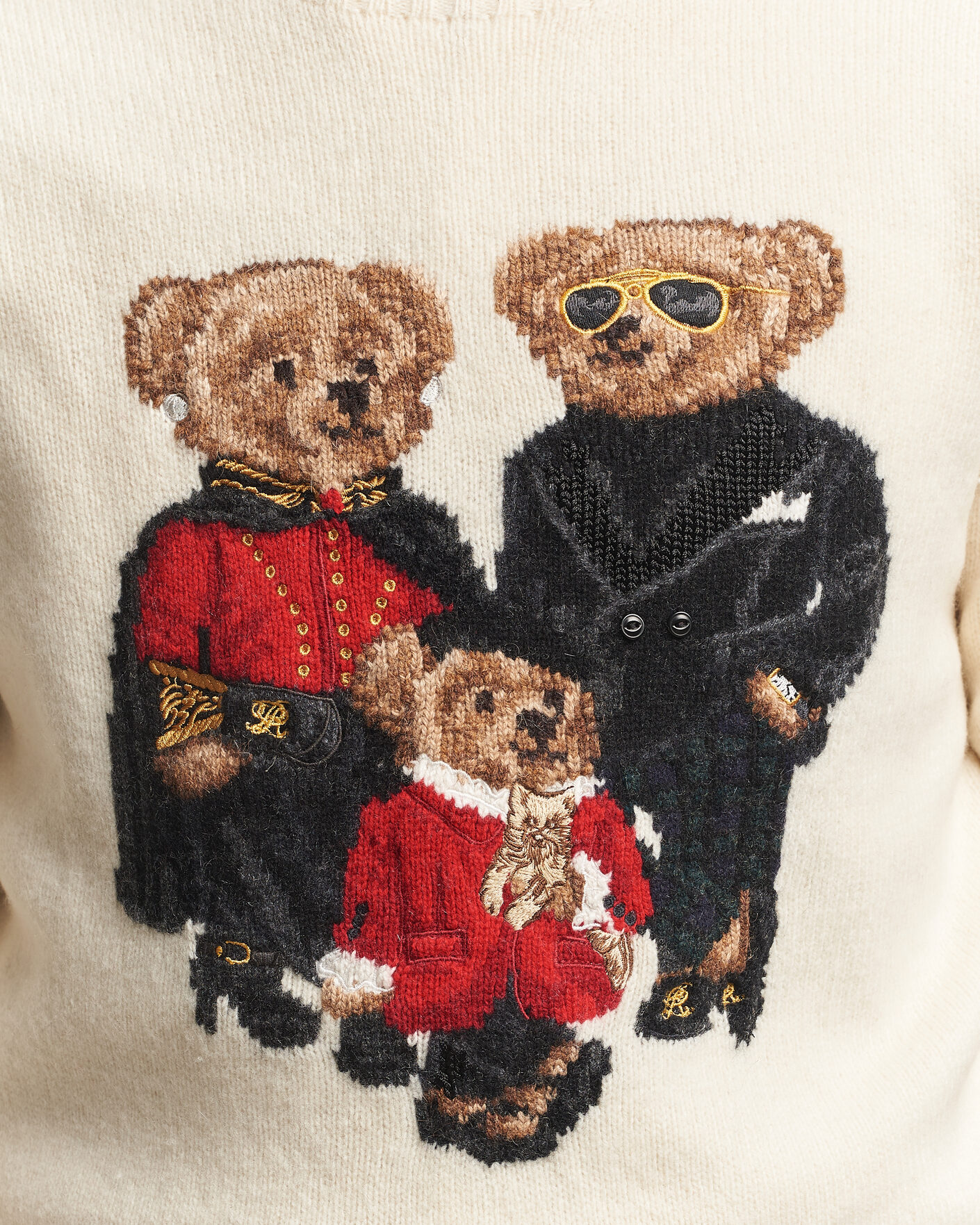 Men | Sweaters & Knitwear | Polo Ralph Lauren | Wool Blend Bear Sweater Authentic Cream