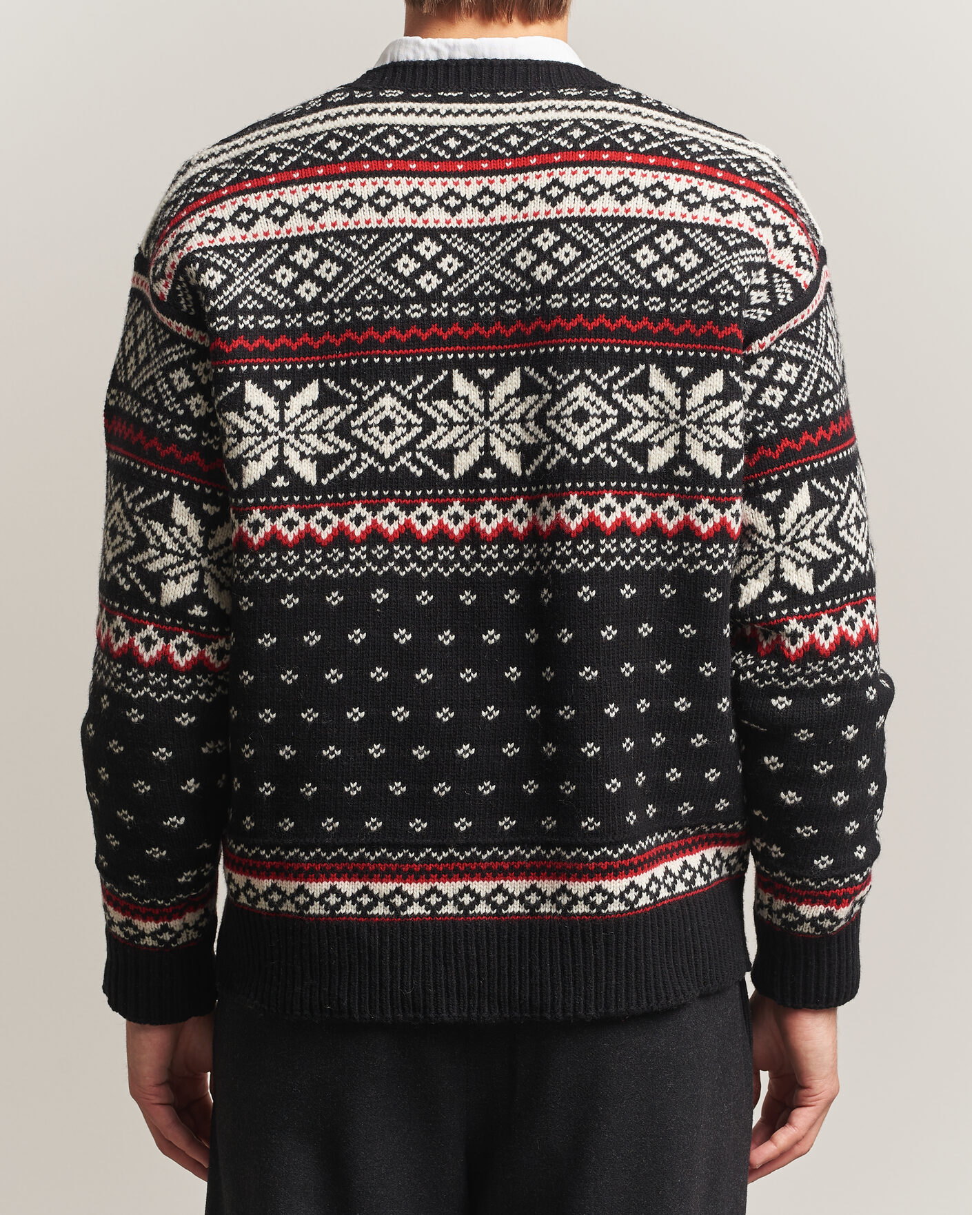 Men | Sweaters & Knitwear | Polo Ralph Lauren | Royal Holiday Wool Sweater Black Combo