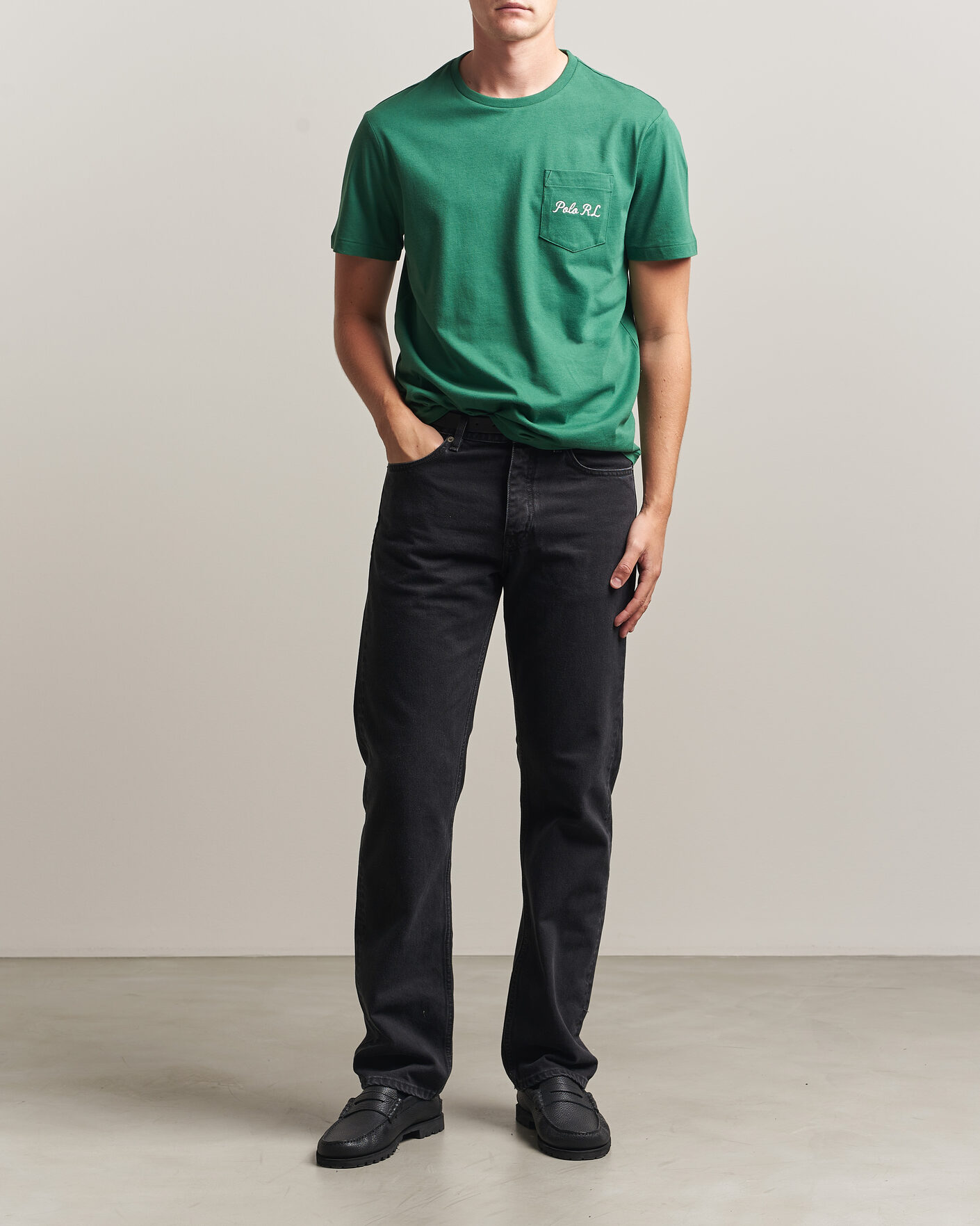 Men | T-Shirts | Polo Ralph Lauren | Custom Slit Fit Bear T-Shirt Verano Green