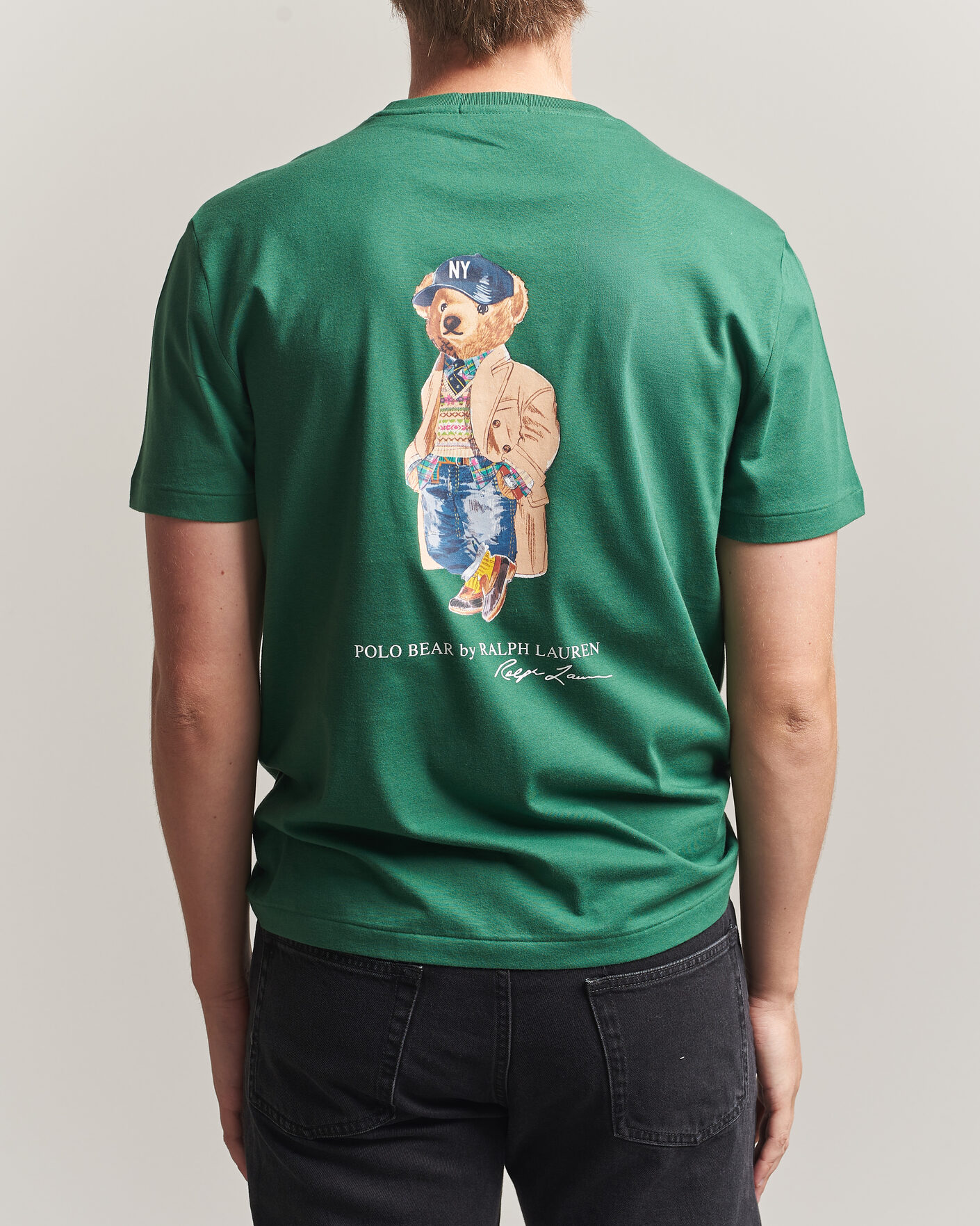 Men | T-Shirts | Polo Ralph Lauren | Custom Slit Fit Bear T-Shirt Verano Green