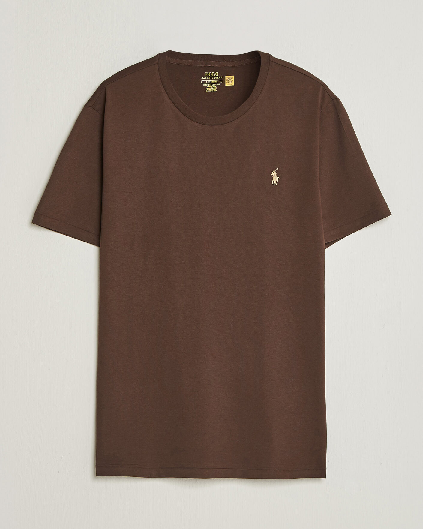 Men | T-Shirts | Polo Ralph Lauren | Custom Slim Fit T-shirt Nutmeg Brown